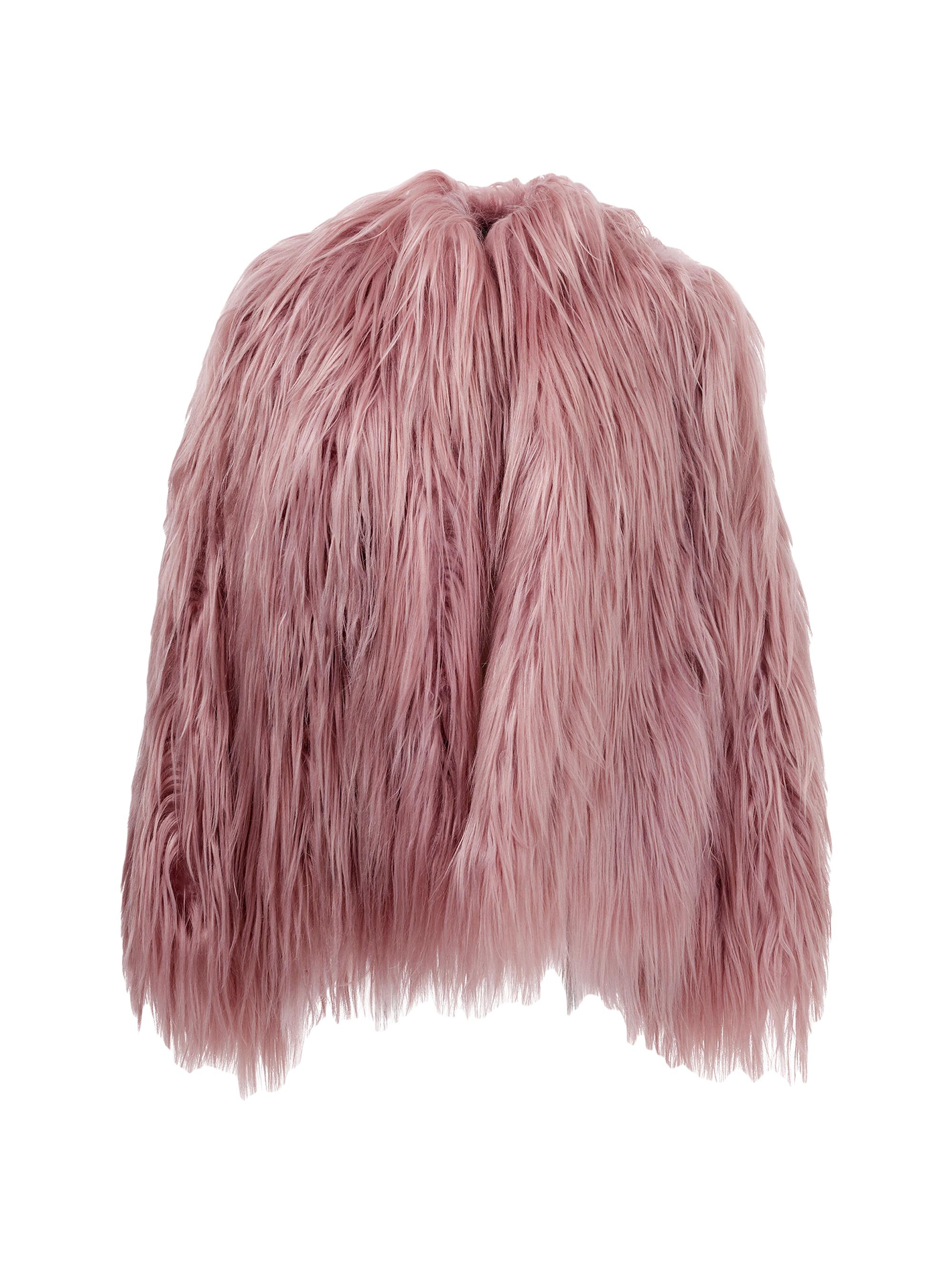 Gorski Women's Collarless Goat Jacket - Pink