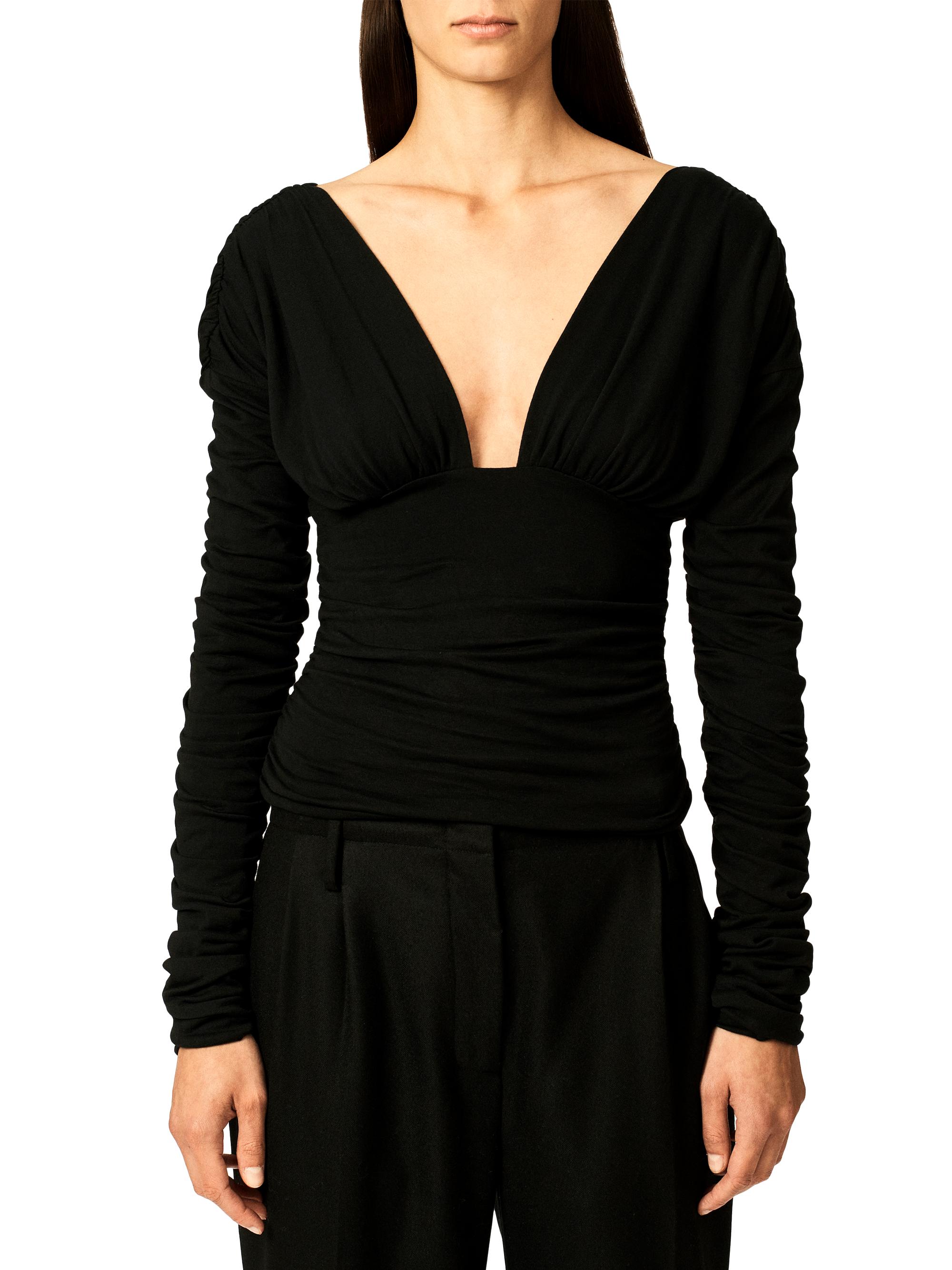 Interior Women's The Vera Plunge Top - Black