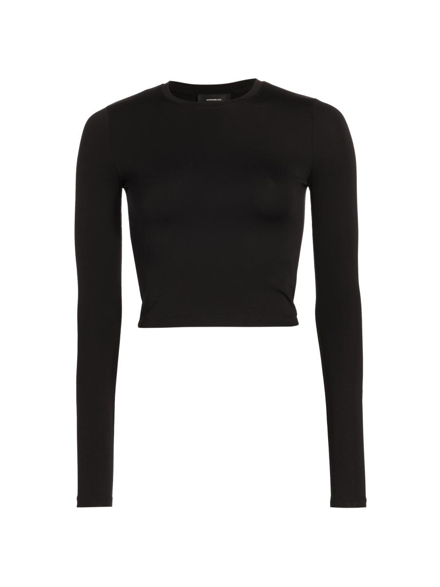 Wardrobe.Nyc Opaque Long Sleeve T-Shirt - Black | Editorialist