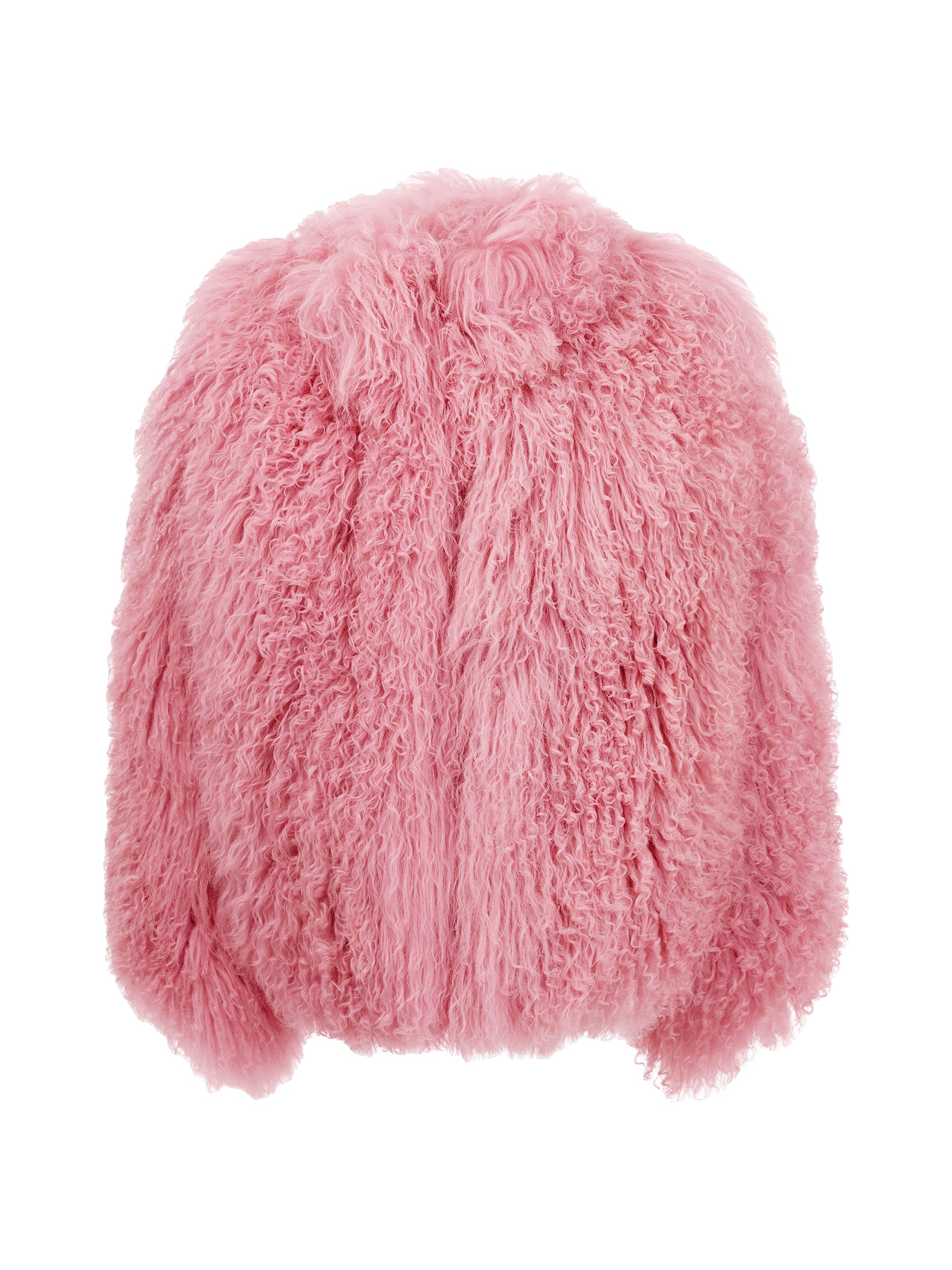 Gorski Women's Mongolian Goat Jacket - Pink