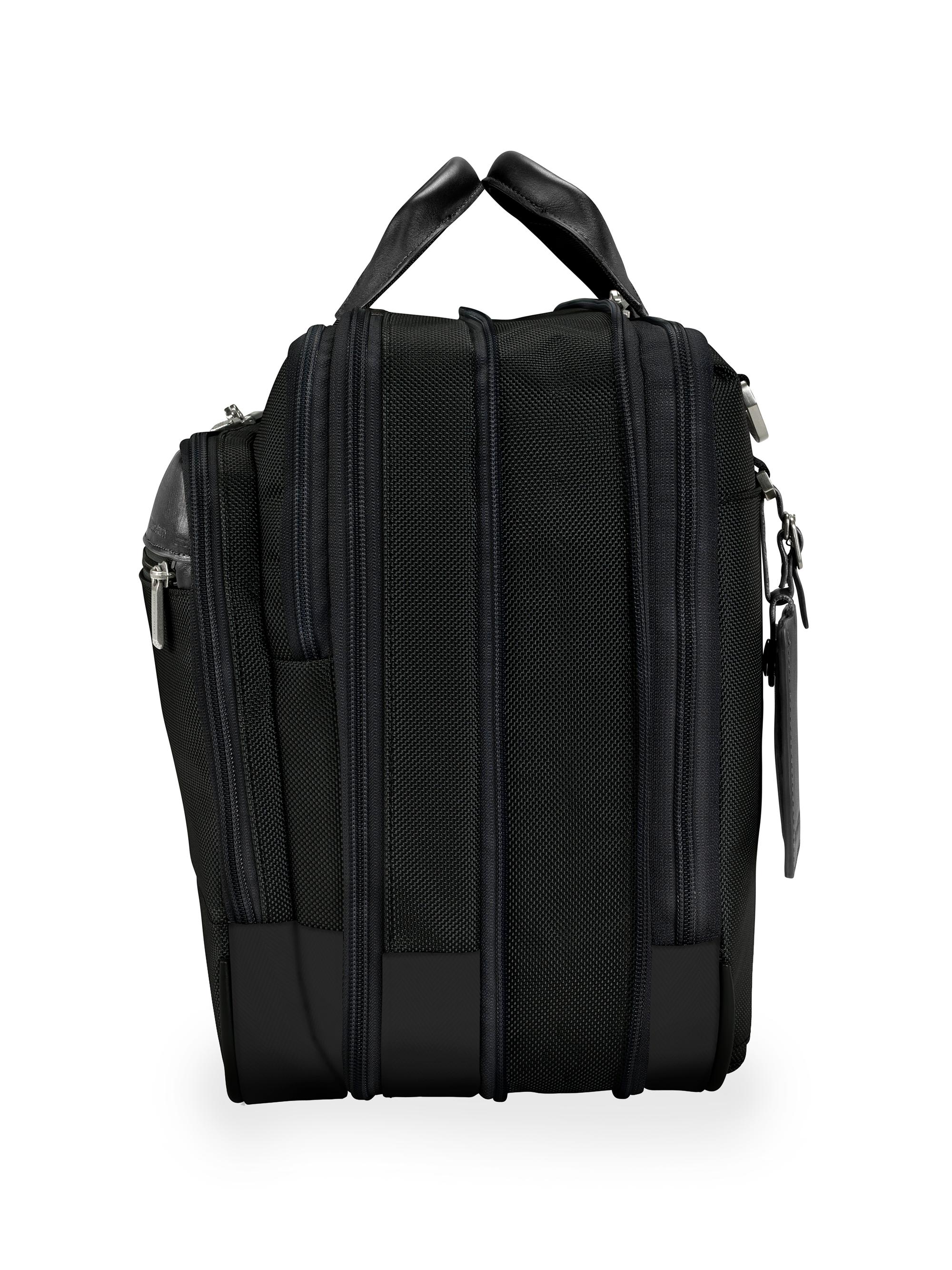 Briggs & Riley Medium Leather Expandable Briefcase | Saks Fifth Avenue
