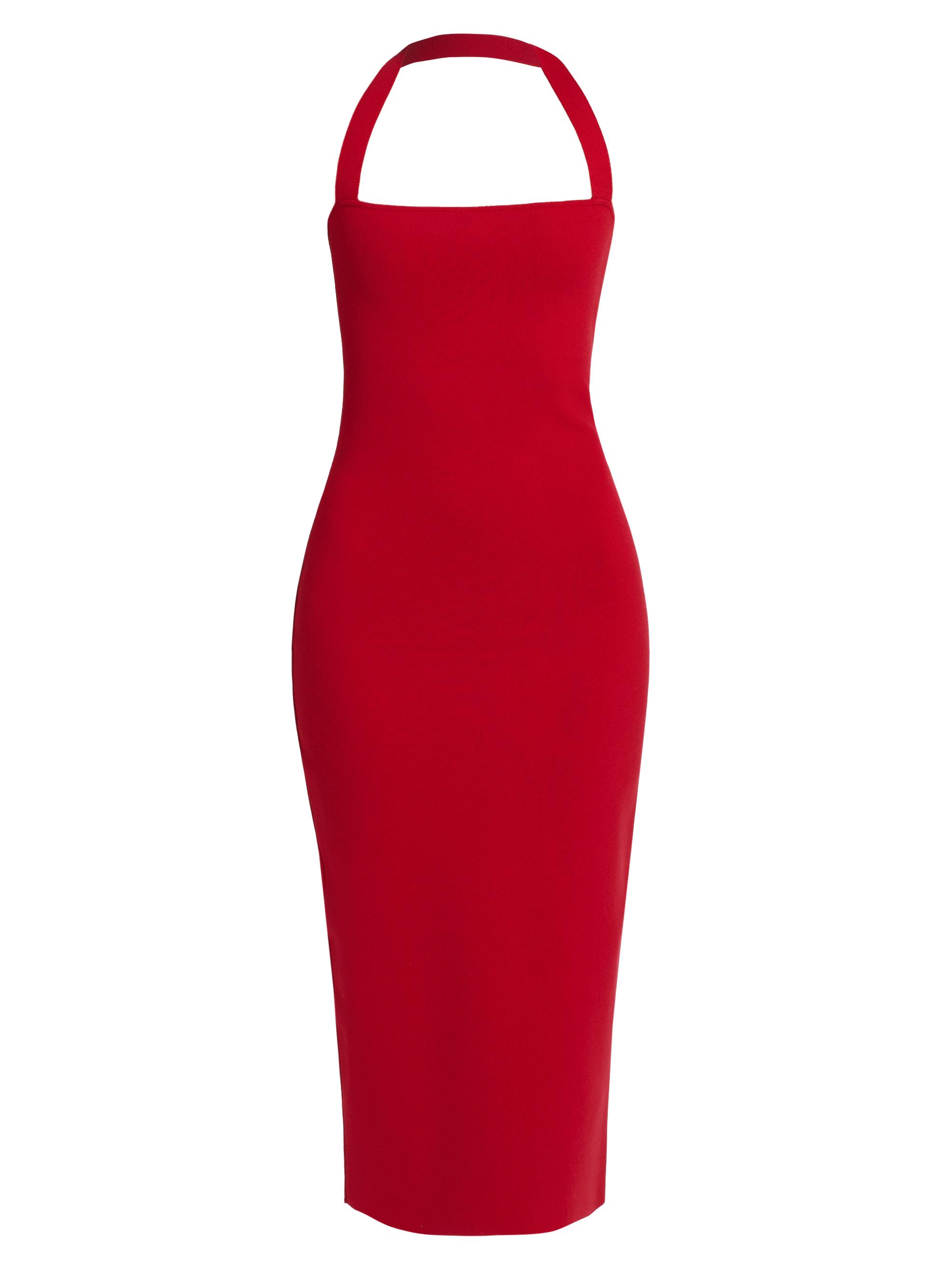Zeynep Arçay Women's Vintage Halter Midi-Dress - Red
