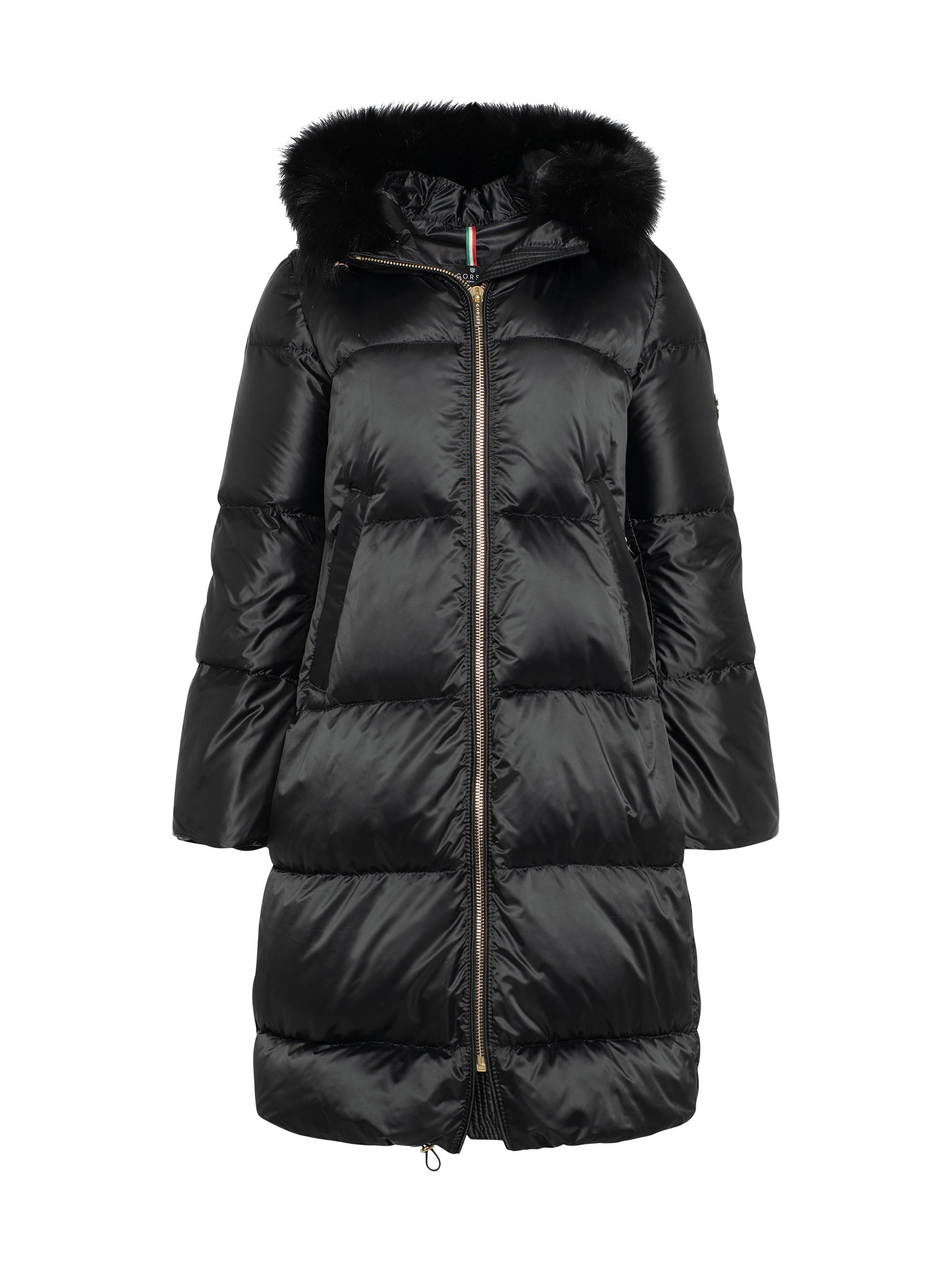 Gorski Women's Apres-Ski Long Coat - Black