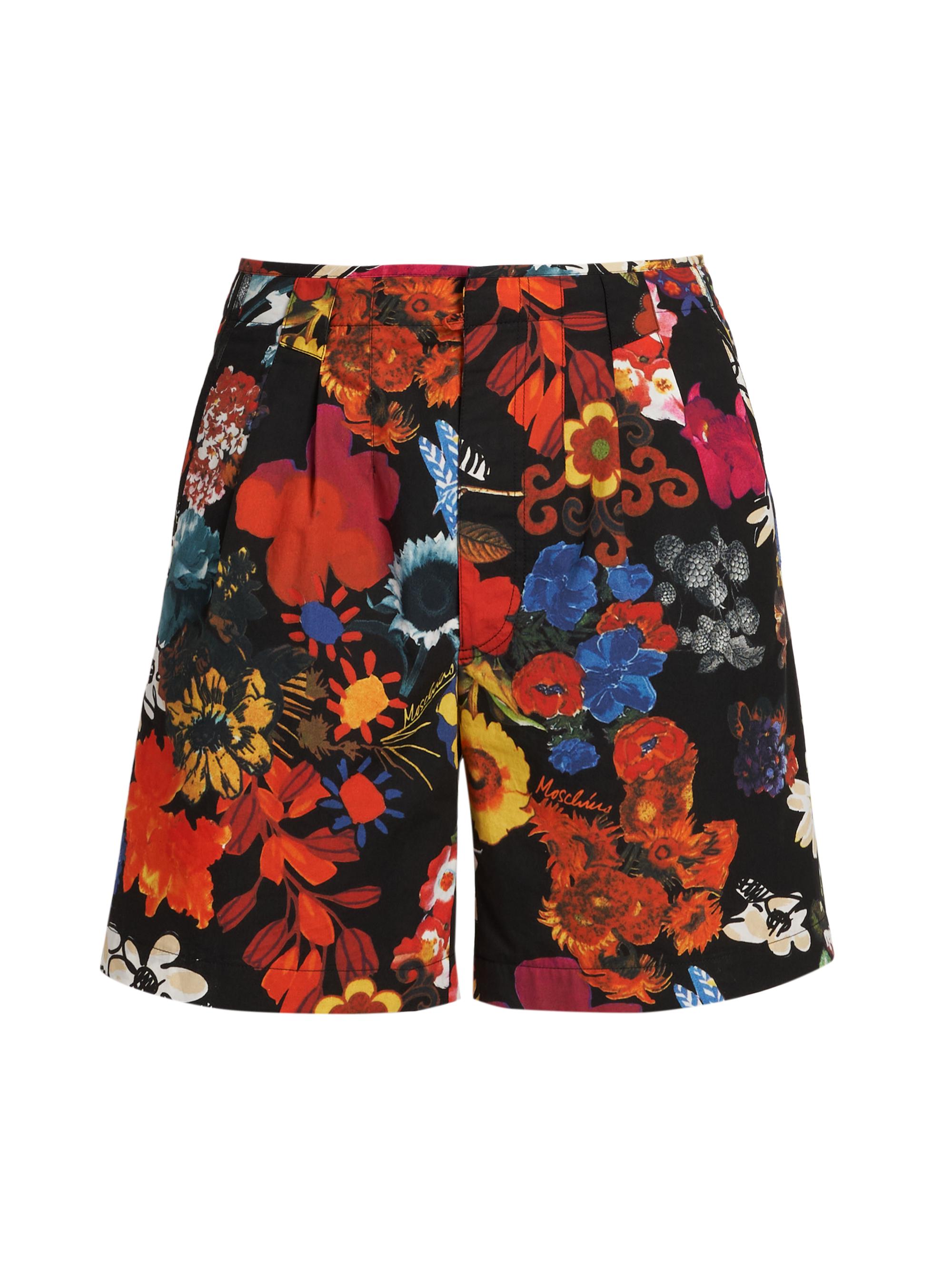 Moschino Men's Pleated Floral Shorts - Floral Print
