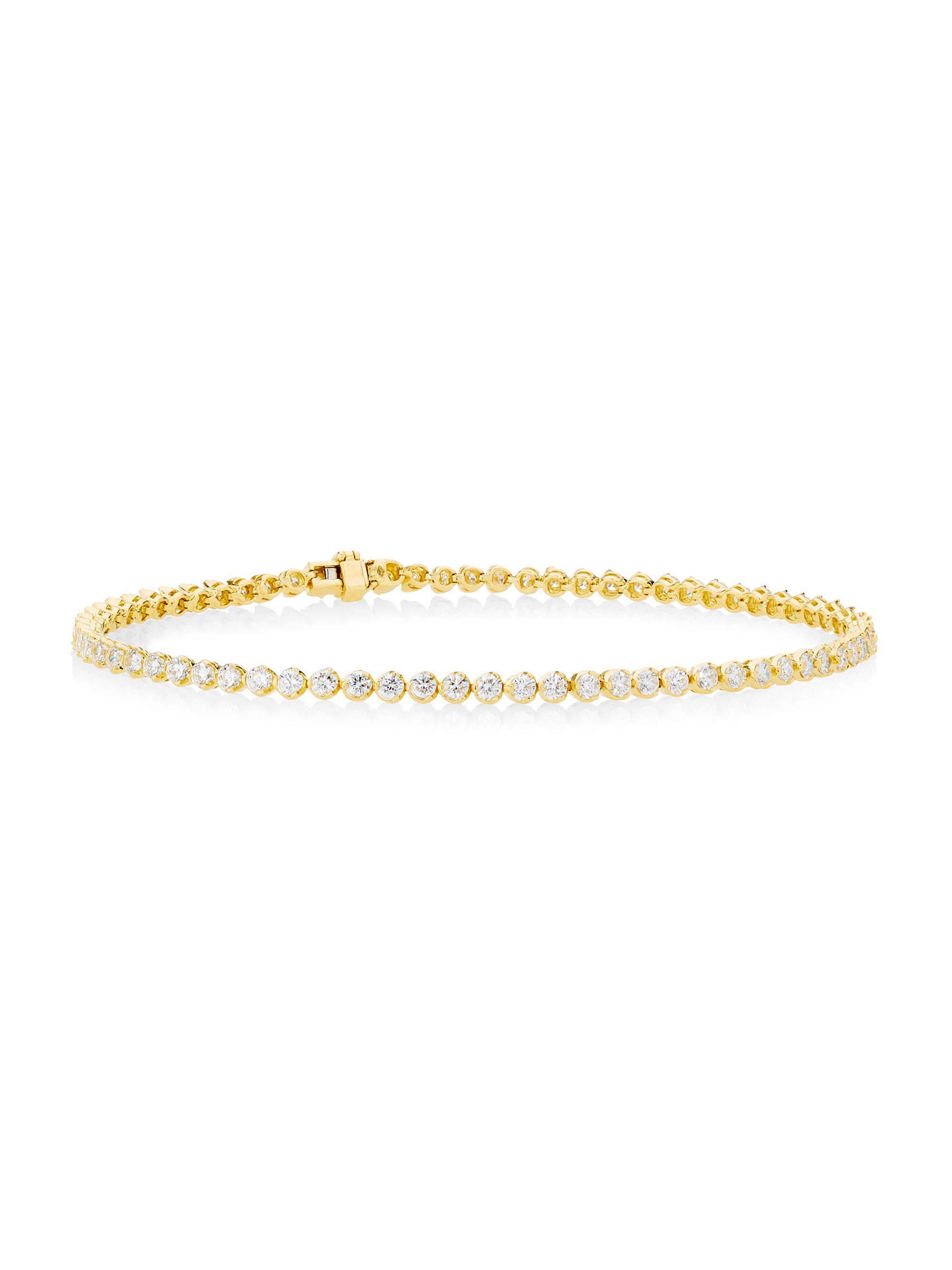 Roberto Coin Women's Diamond Fashion 18K Yellow Gold & 2.35 TCW Diamond Tennis Bracelet - Yellow Gold