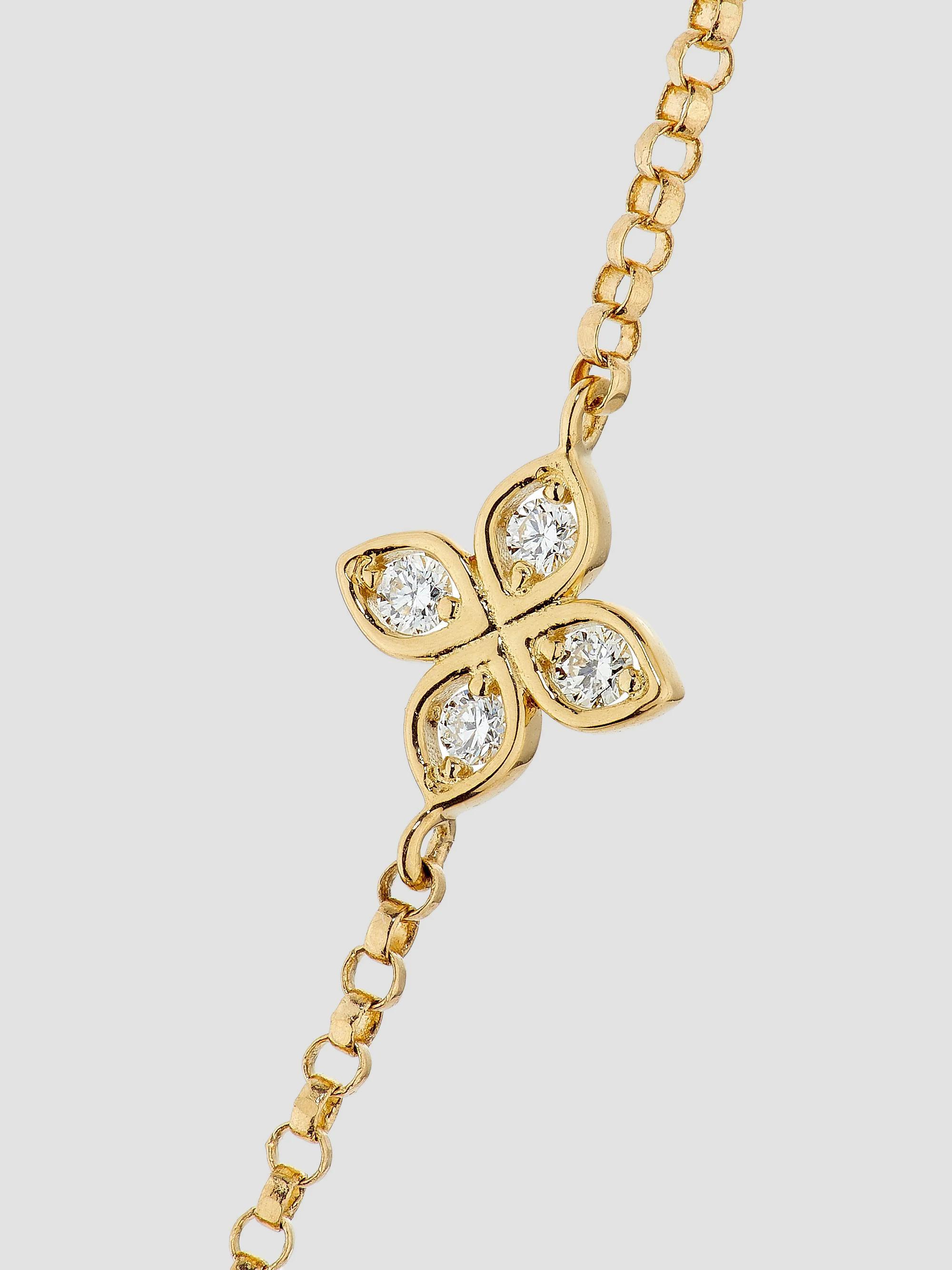 Roberto Coin Love By The Inch 18K Yellow Gold & 0.22 TCW Diamond