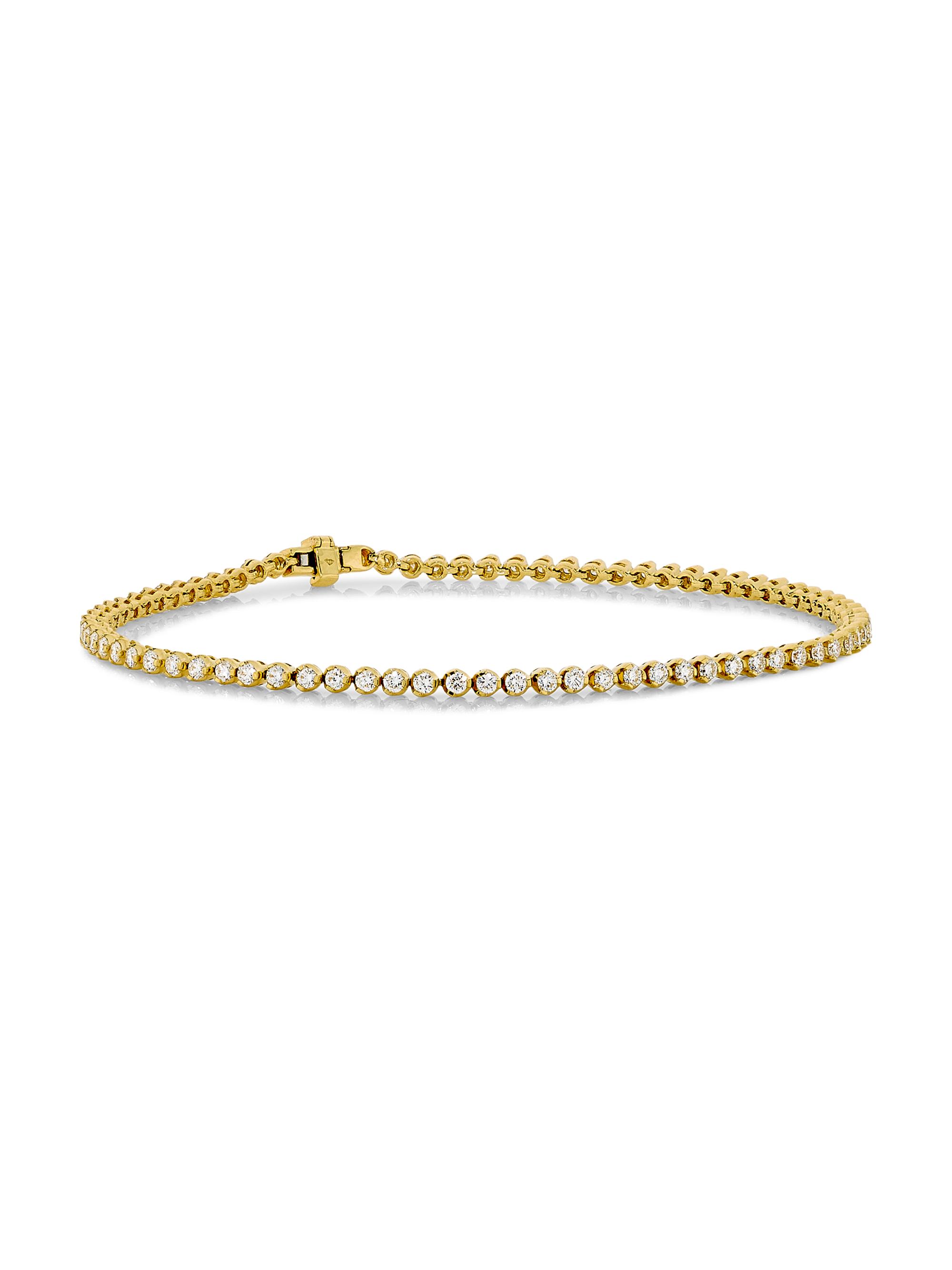 Roberto Coin Women's 18K White Gold & 1.6 TCW Diamond Tennis Bracelet - Yellow Gold
