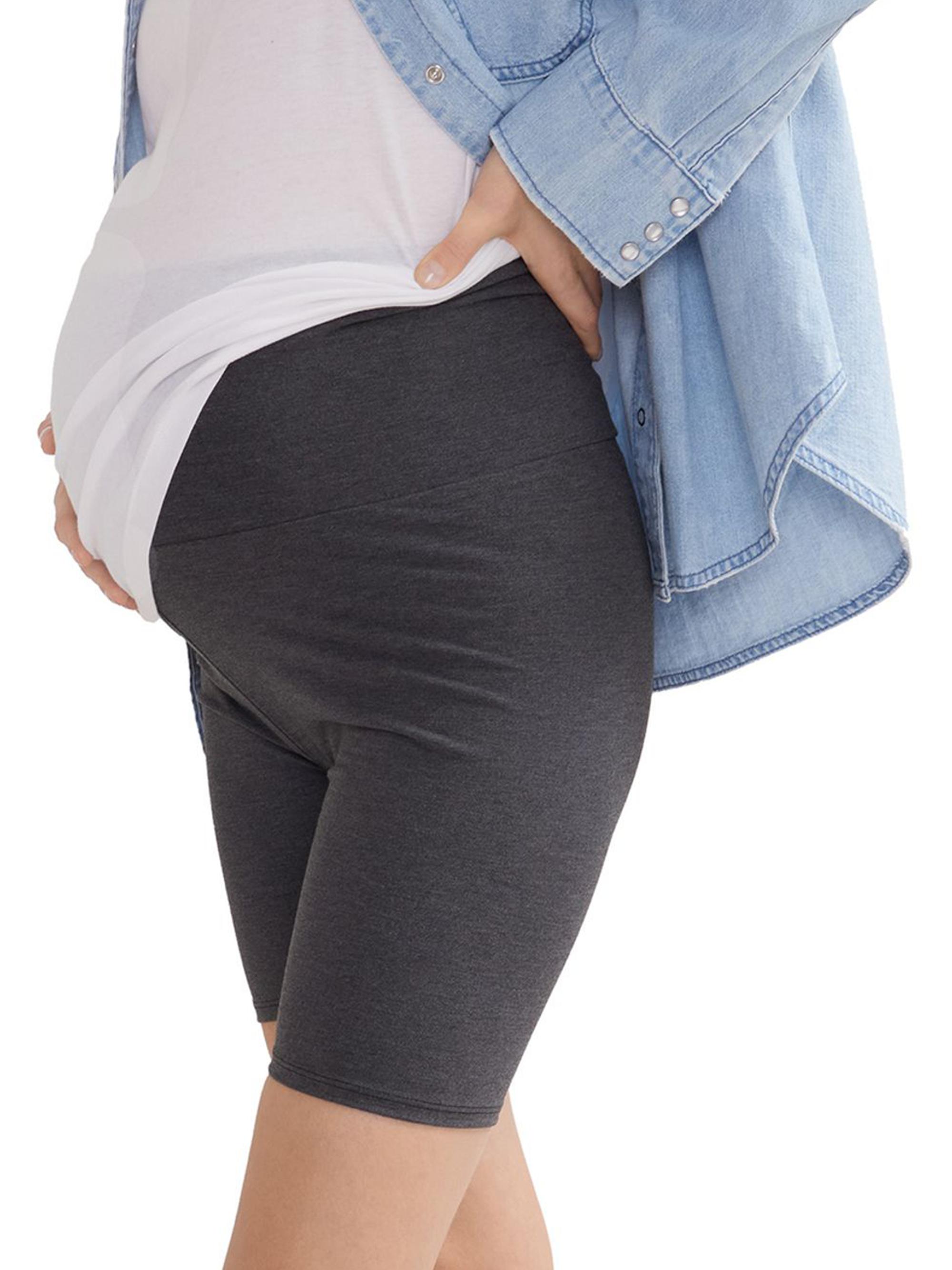 Hatch Women's The Ultimate Maternity Over The Bump Bike Shorts - Black