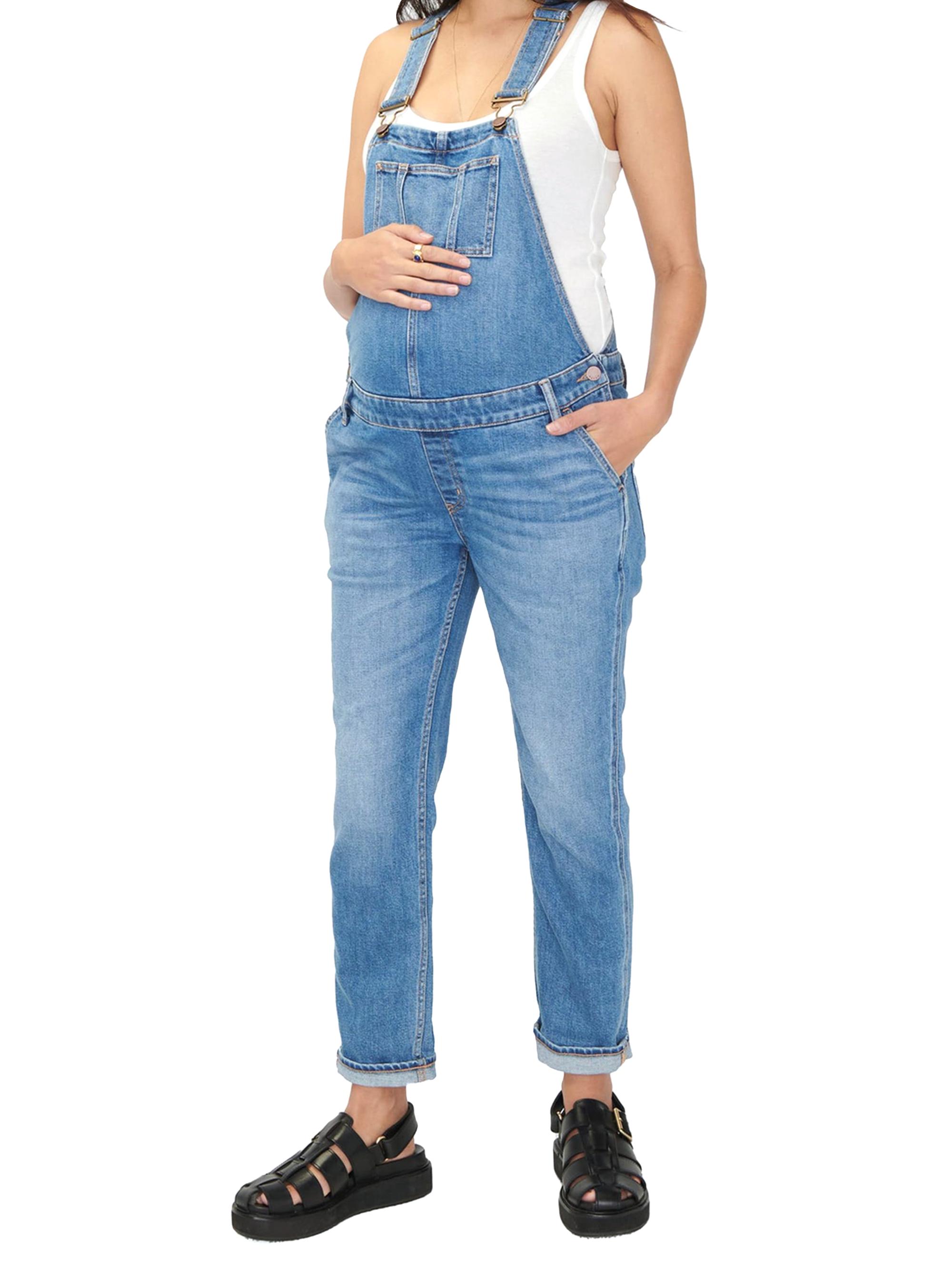 Hatch Women's The Denim Maternity Overall - Indigo