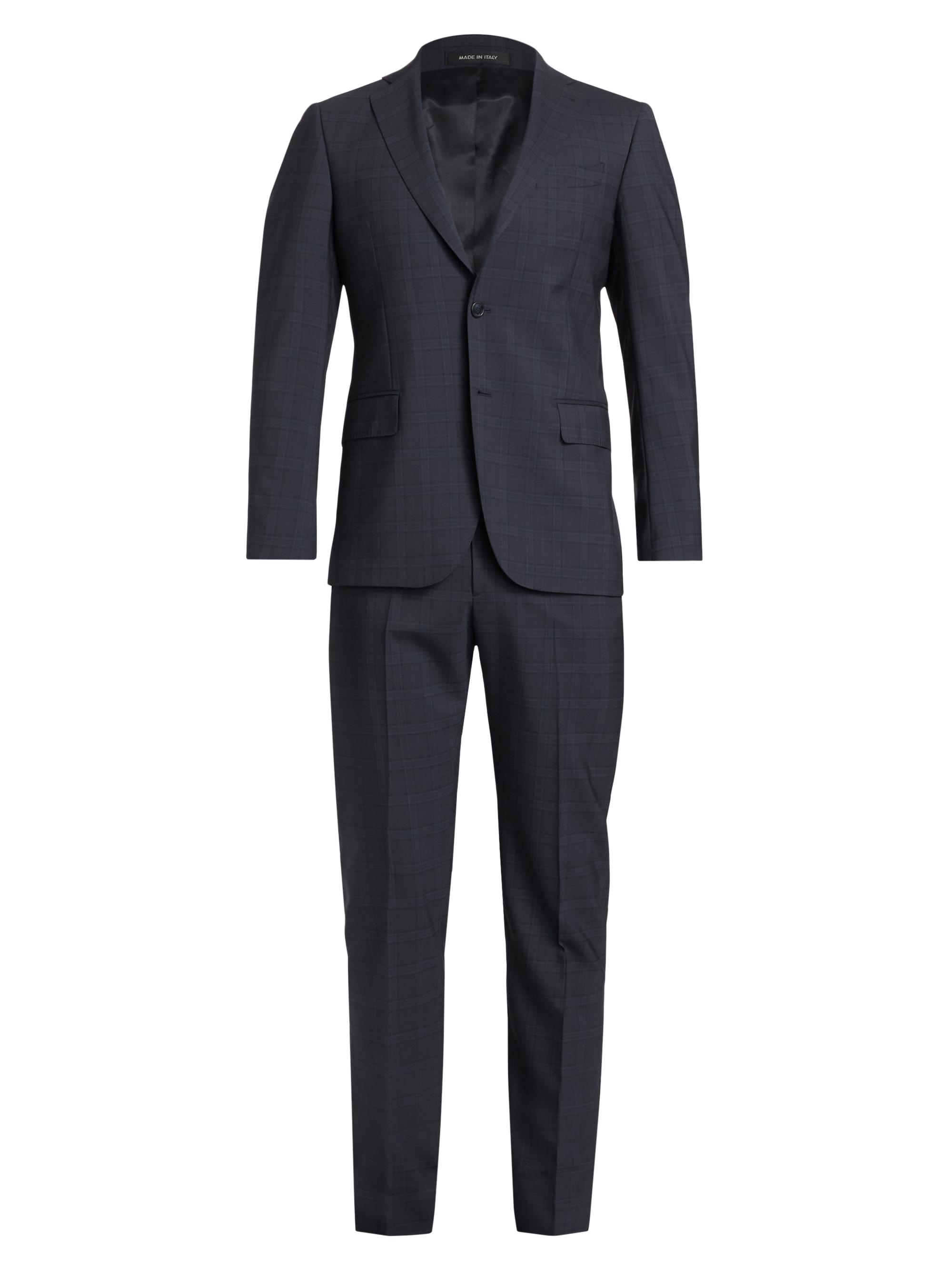 Saks Fifth Avenue Men's COLLECTION Plaid Wool Single-Breasted Suit - Navy