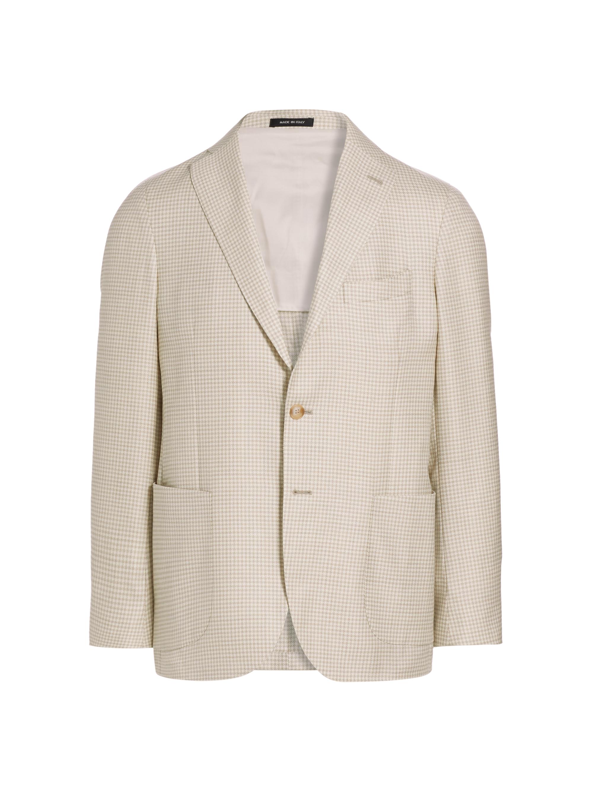 Saks Fifth Avenue COLLECTION Windowpane Check Linen-Wool Single