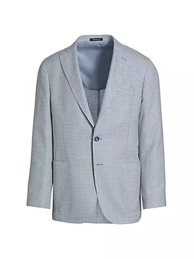 COLLECTION Houndstooth Wool-Blend Two-Button Sport Coat