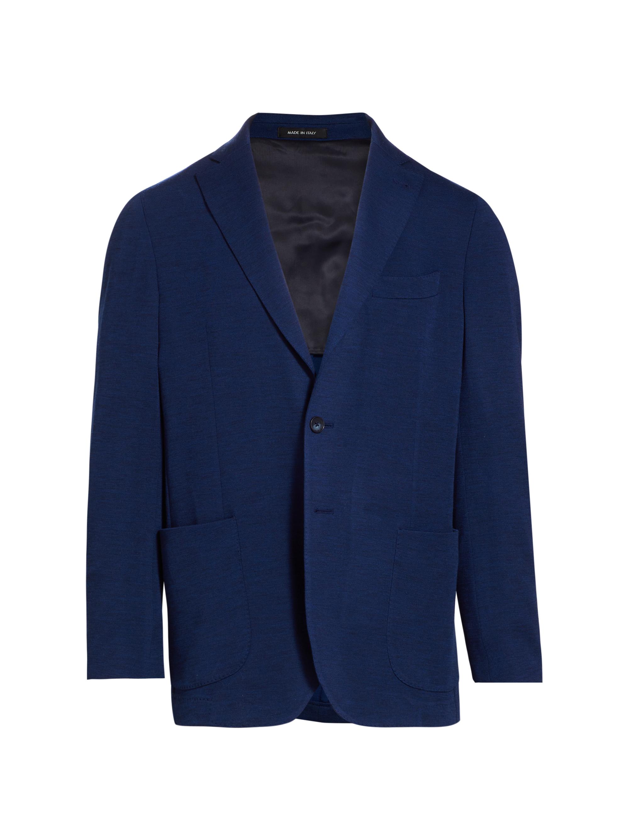 Saks Fifth Avenue Men's COLLECTION Wool Two-Button Sport Coat - Navy
