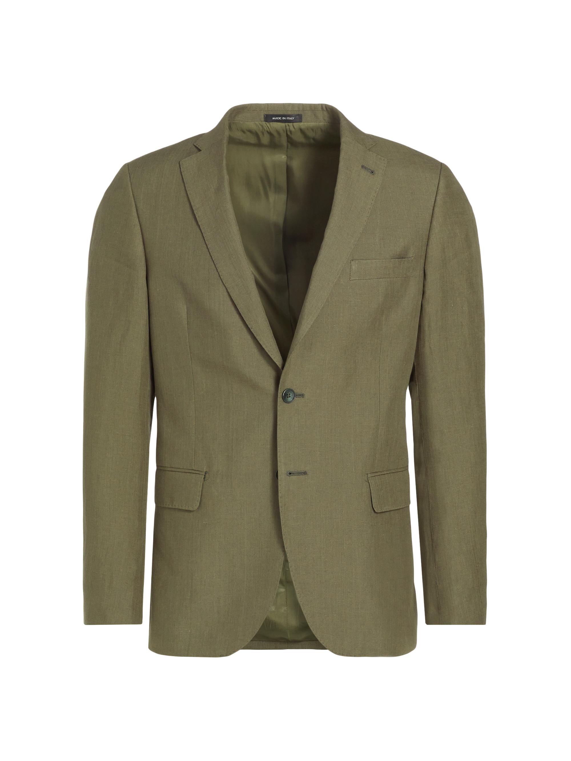 Saks Fifth Avenue Men's COLLECTION Linen Two-Button Sport Coat - Olive