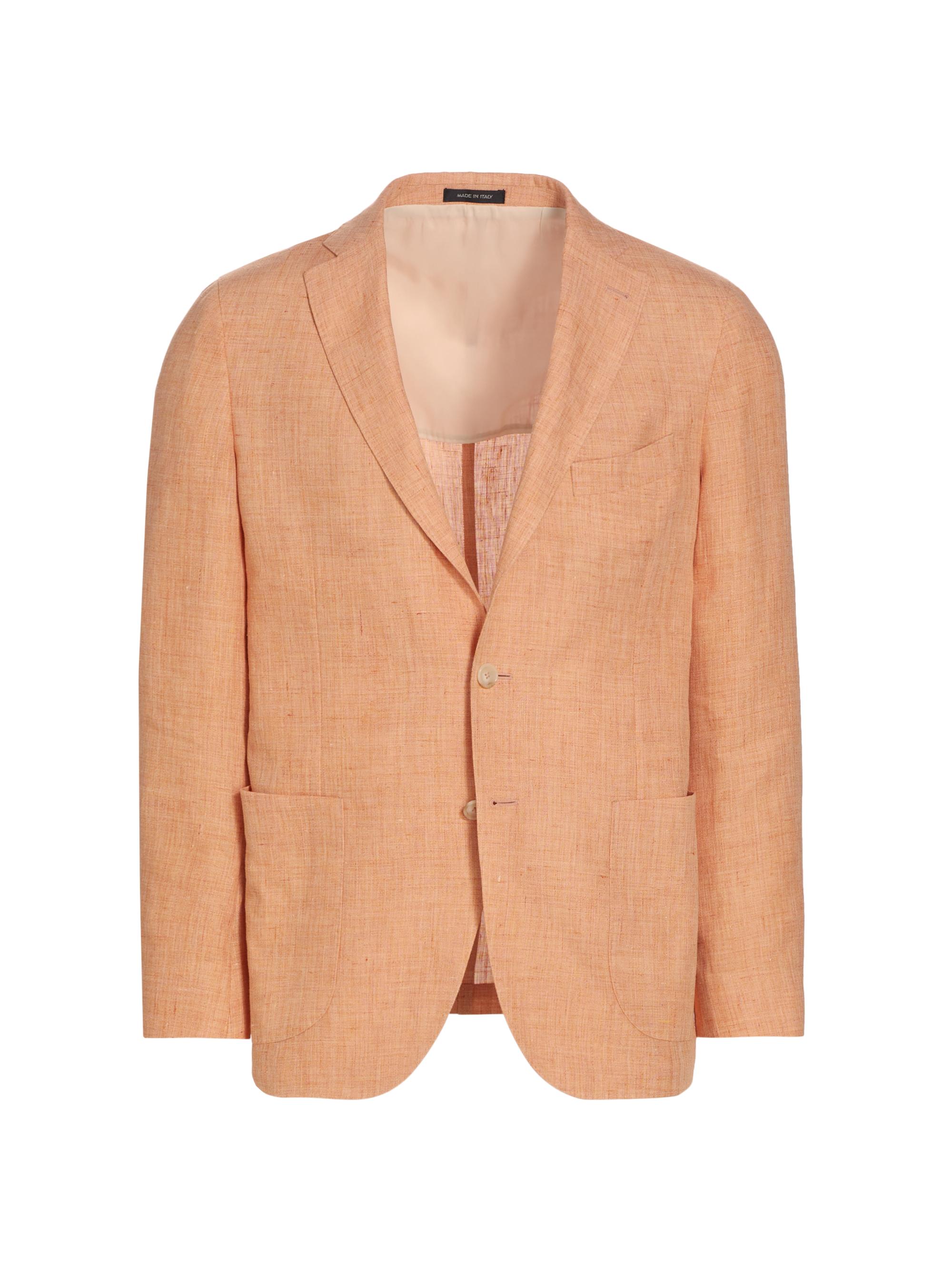 Saks Fifth Avenue Men's COLLECTION Linen Two-Button Sport Coat - Tangerine