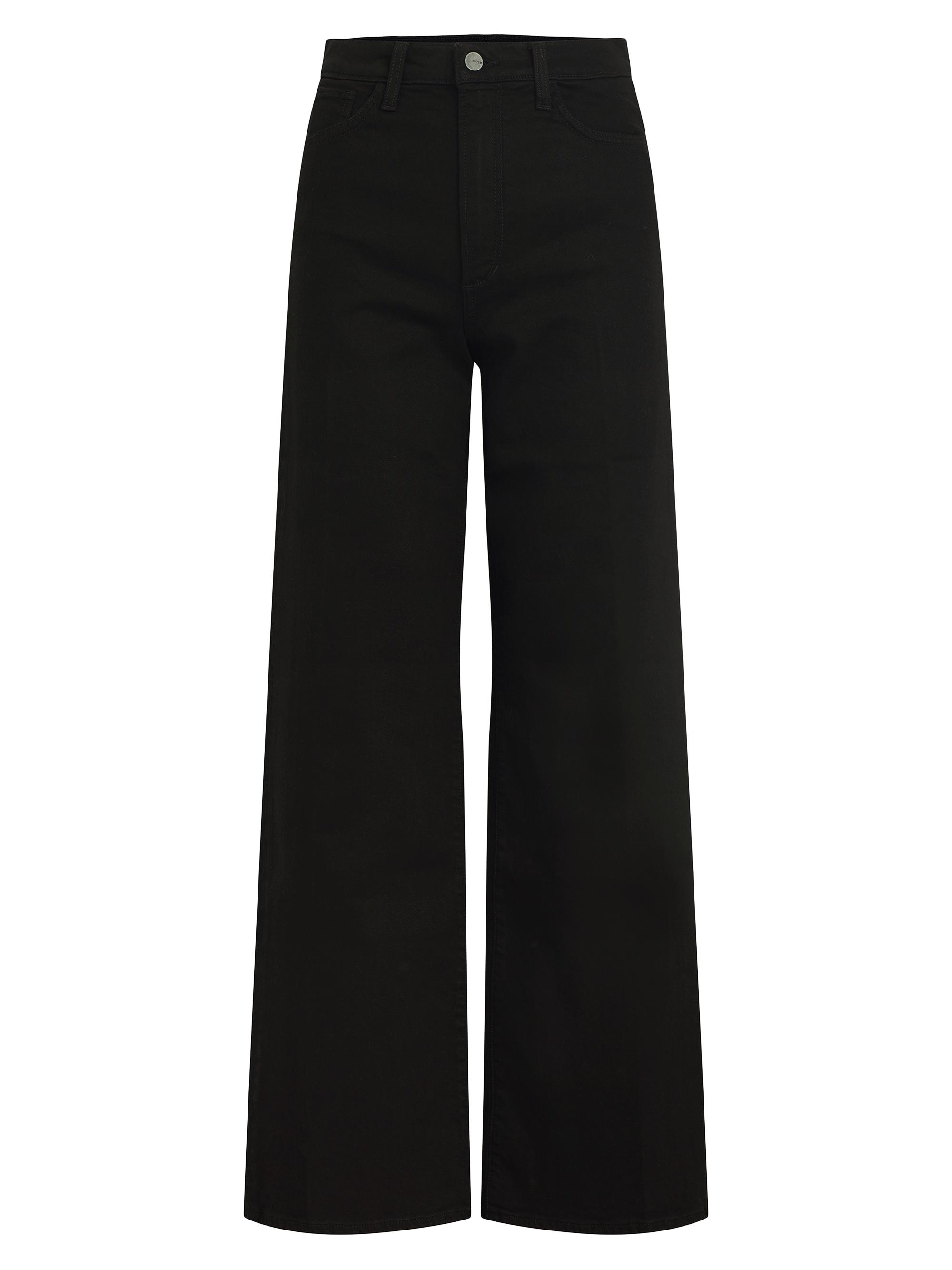 Joe's Jeans Women's Petite Mia High-Rise Stretch Wide-Leg Jeans - Black