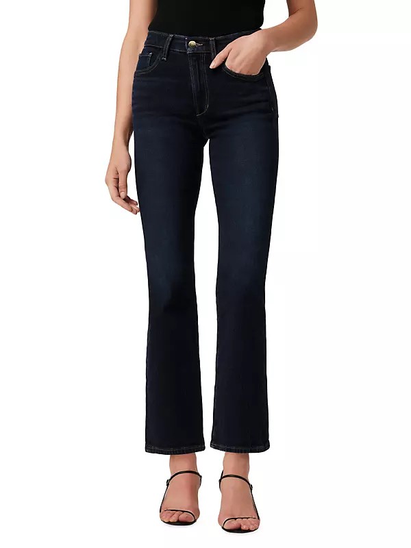 The Callie Mid-Rise Stretch Cropped Flare Jeans
