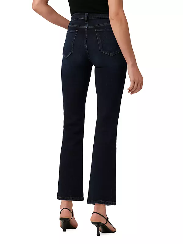 The Callie Mid-Rise Stretch Cropped Flare Jeans