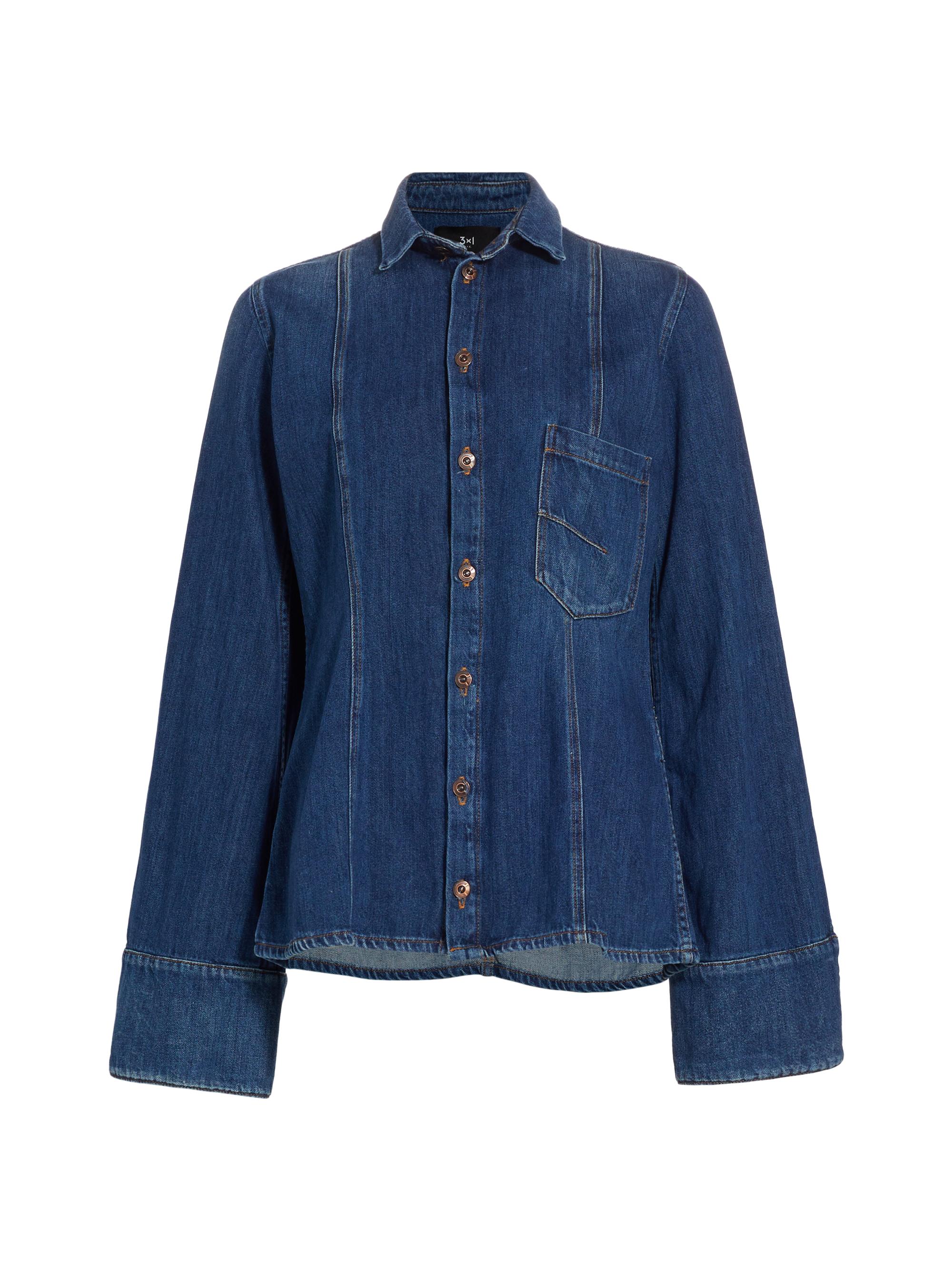 3x1 Women's Marina Denim Shirt - Hudson