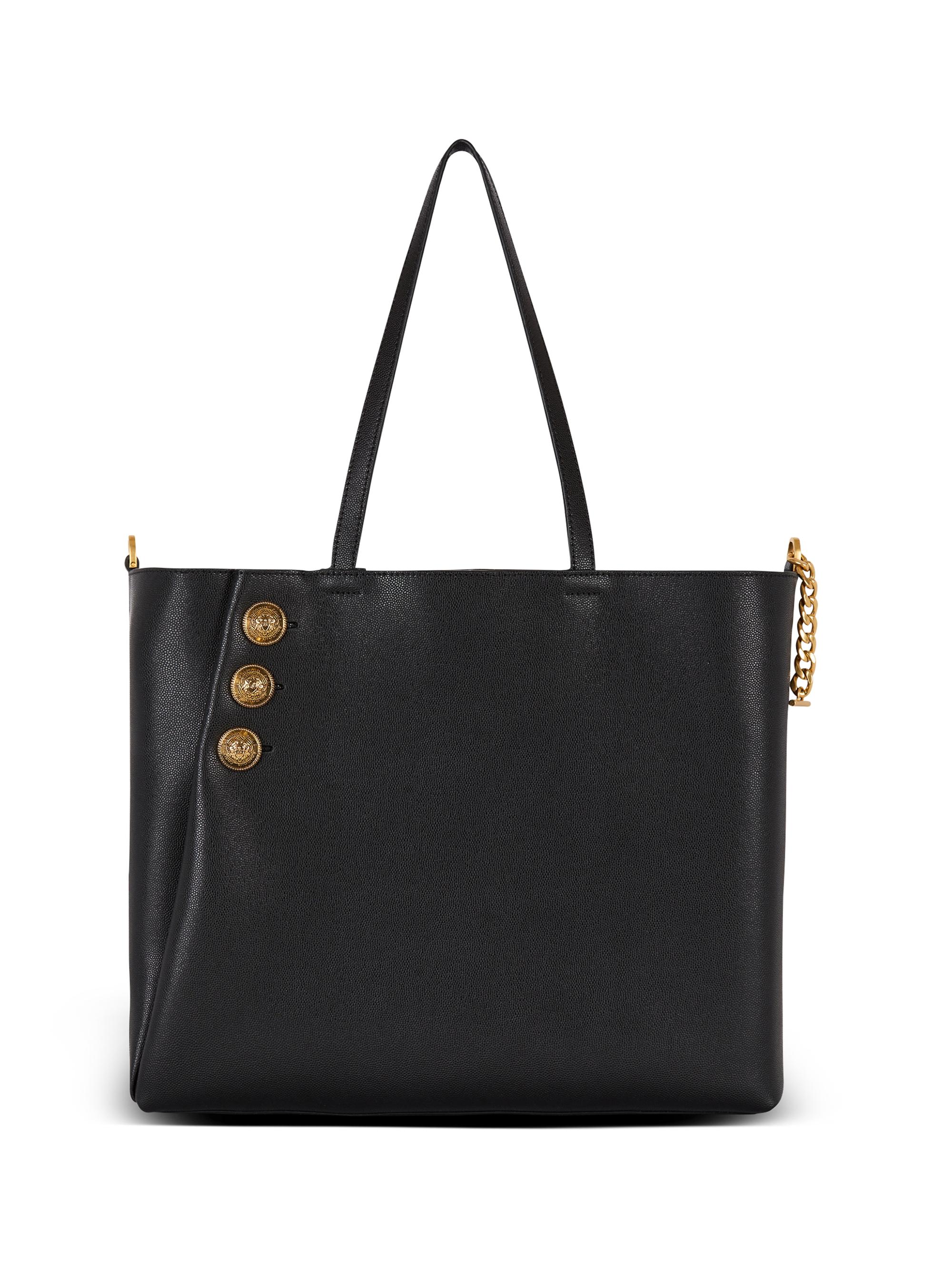 Balmain Embleme Leather Shopping Bag | Saks Fifth Avenue