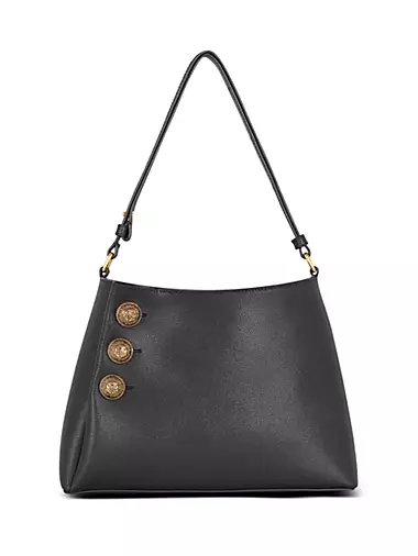 Saks Fifth Avenue Italy Vintage Handbag Suede & Leather Pleated Shoulder Bag