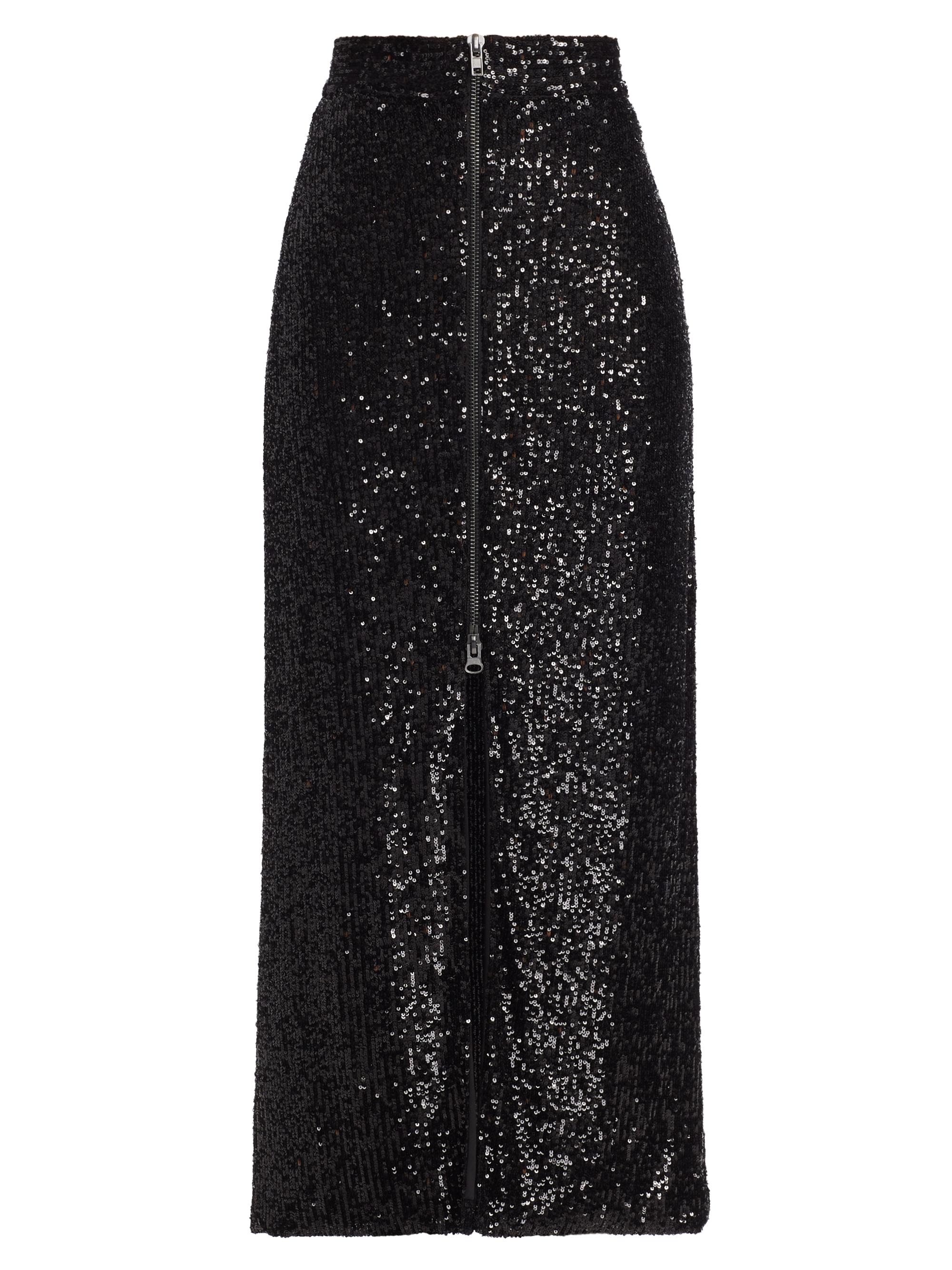 Nonchalant Label Women's Rhea Sequined Maxi Skirt - Black
