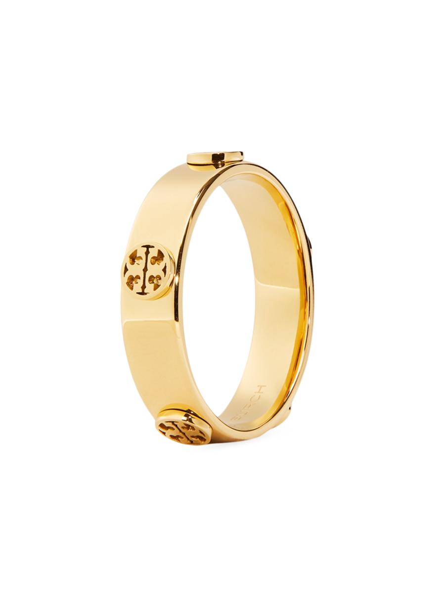 *TORY BURCH*ロゴ リング ゴールド Tory Burch Miller 18K-Gold-Plated Logo Ring | Saks Fifth Avenue