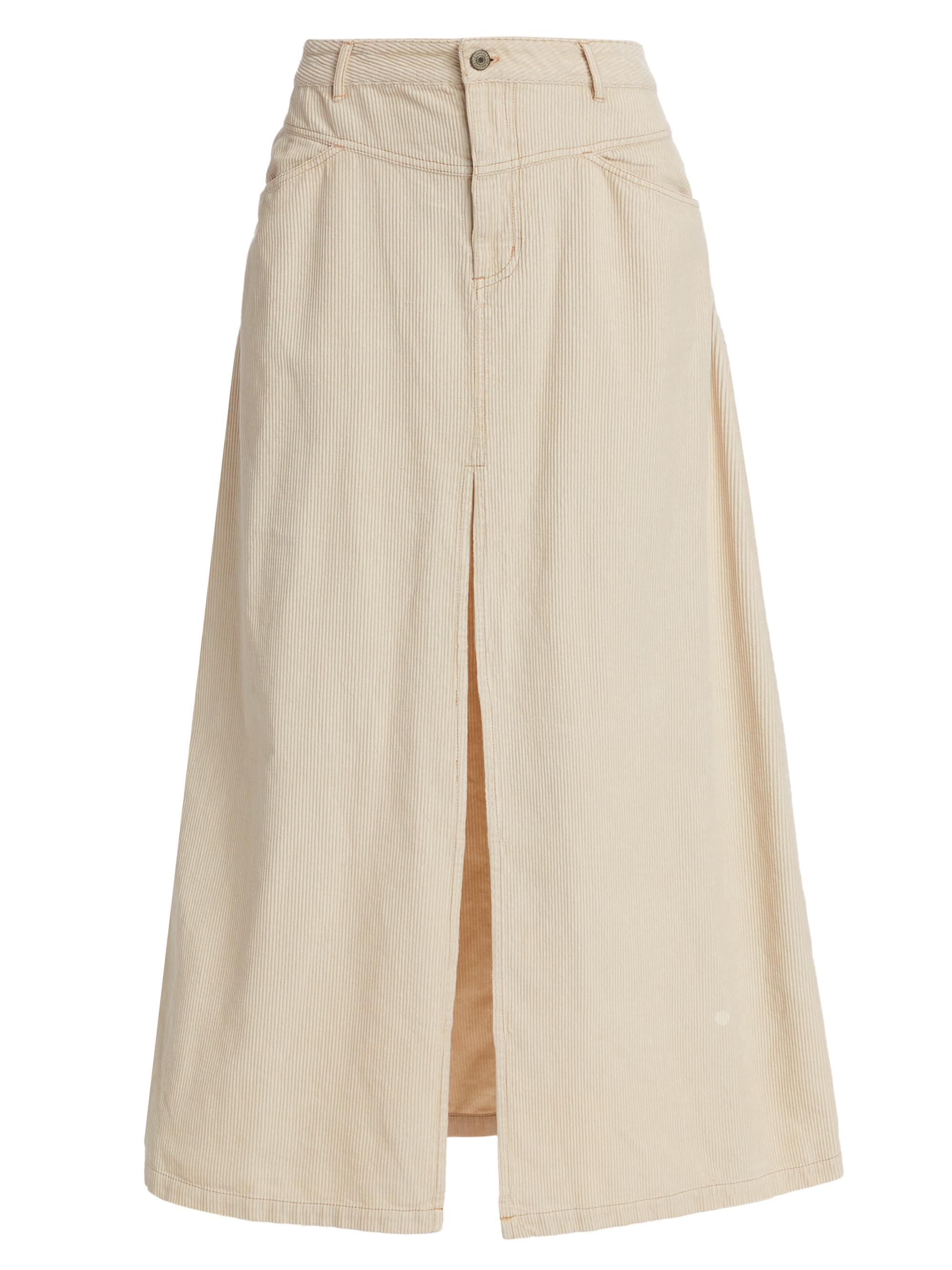 Free People Women's Come As You Are Corduroy Maxi Skirt - Beechwood