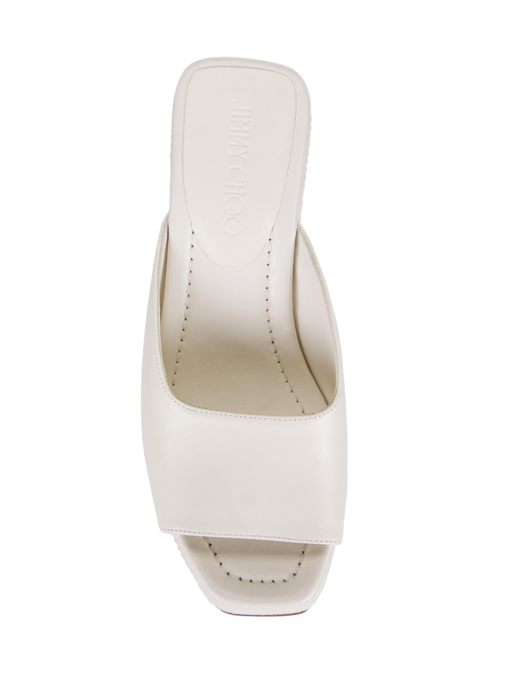 Jimmy Choo Seon 110MM Leather Wedge Sandals | Saks Fifth Avenue