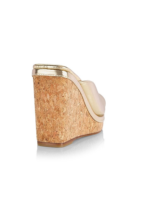 Shop Jimmy Choo Seon 110MM Metallic Leather Wedge Sandals Shop Jimmy Choo Seon 110MM Metallic Leather Wedge Sandals