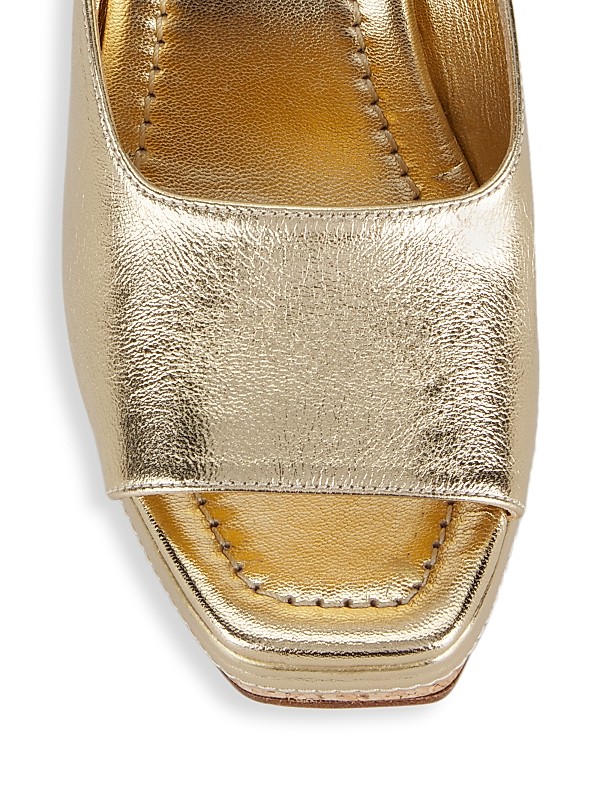 Shop Jimmy Choo Seon 110MM Metallic Leather Wedge Sandals Shop Jimmy Choo Seon 110MM Metallic Leather Wedge Sandals