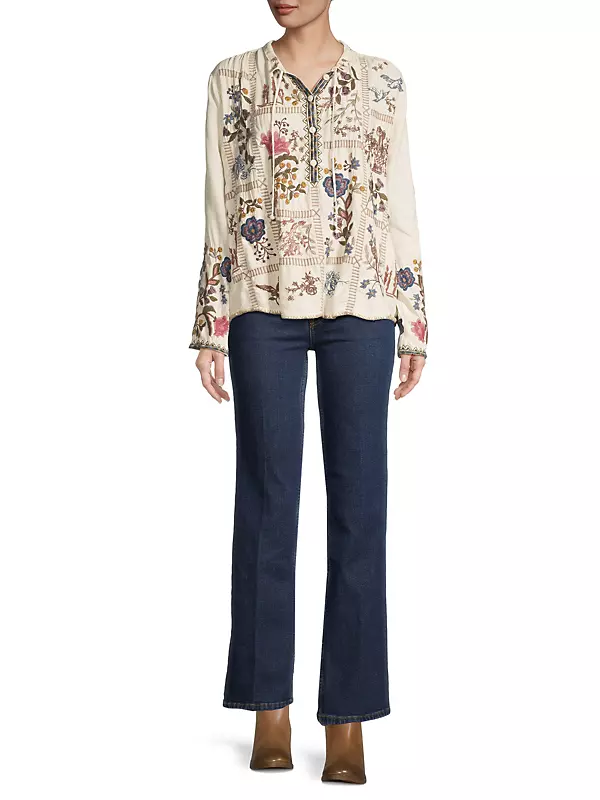 Women – Tagged Embroidered Blouse– Solei Store