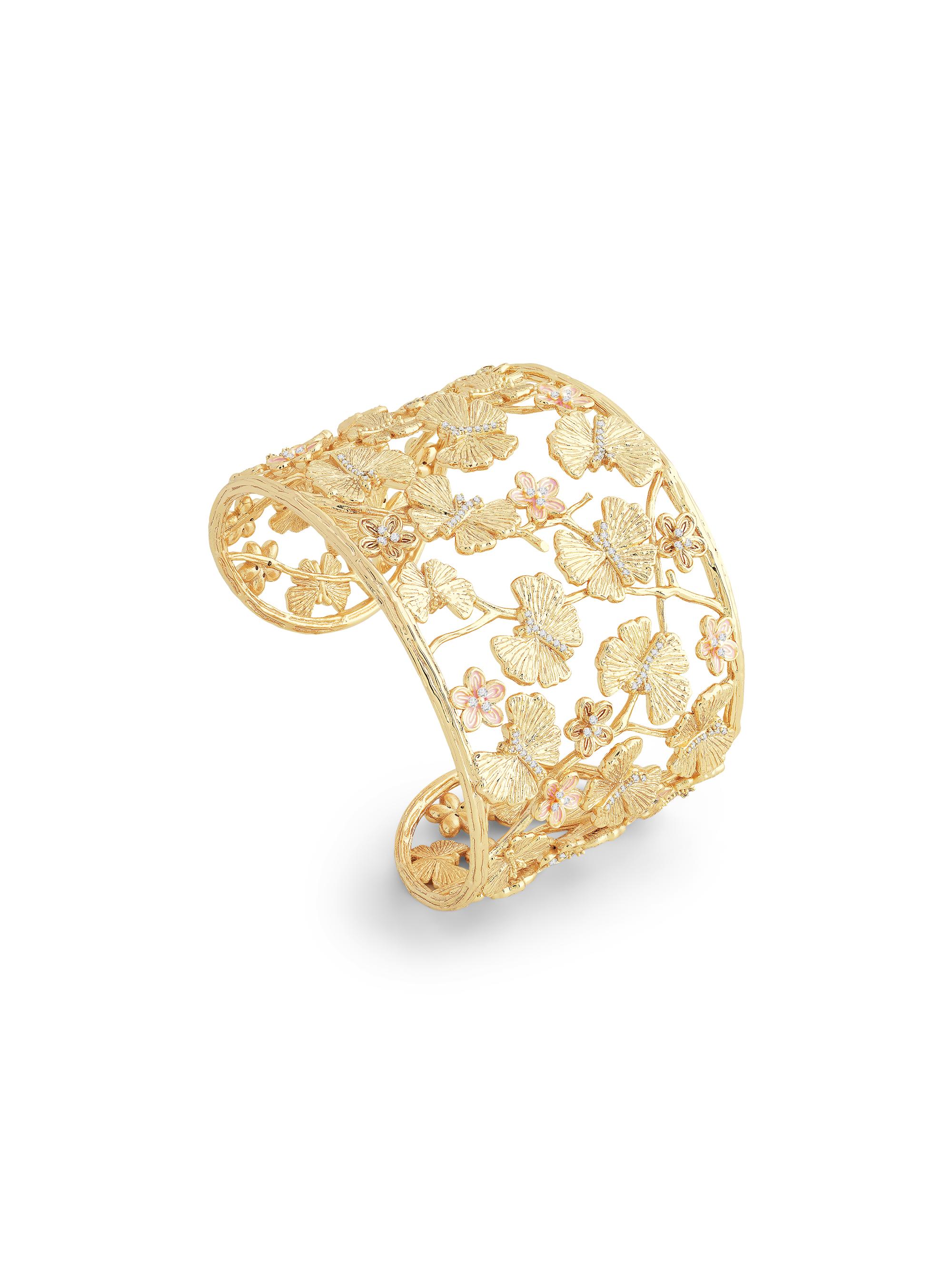 Anabel Aram Women's Butterfly 18K-Gold-Plated & Cubic Zirconia Cuff - Gold