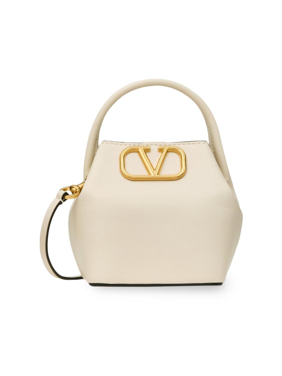 【Valentino Garavani】 VLogo Starfishミニキャンバスバケット VLogo Starfish Mini canvas bucket bag in pink - Valentino