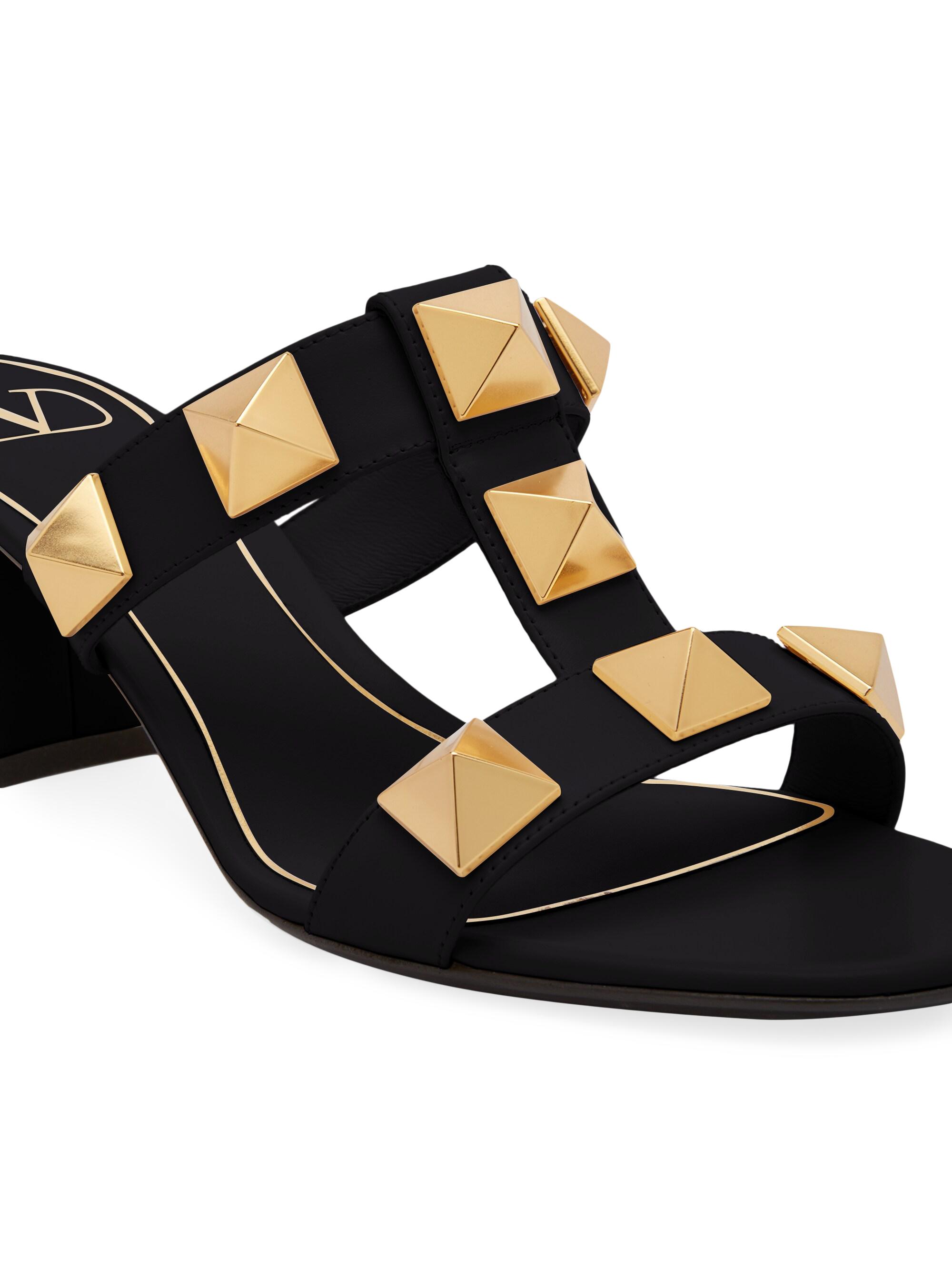 VALENTINO ローマンスタッズミュール Valentino Garavani Roman Stud Leather Mules | Saks Fifth Avenue