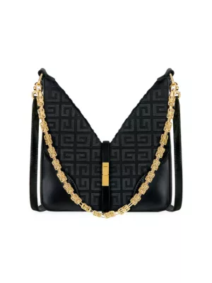 Shop Givenchy Mini Cut Out Bag In 4G Embroidered Canvas With Chain | Saks  Fifth Avenue