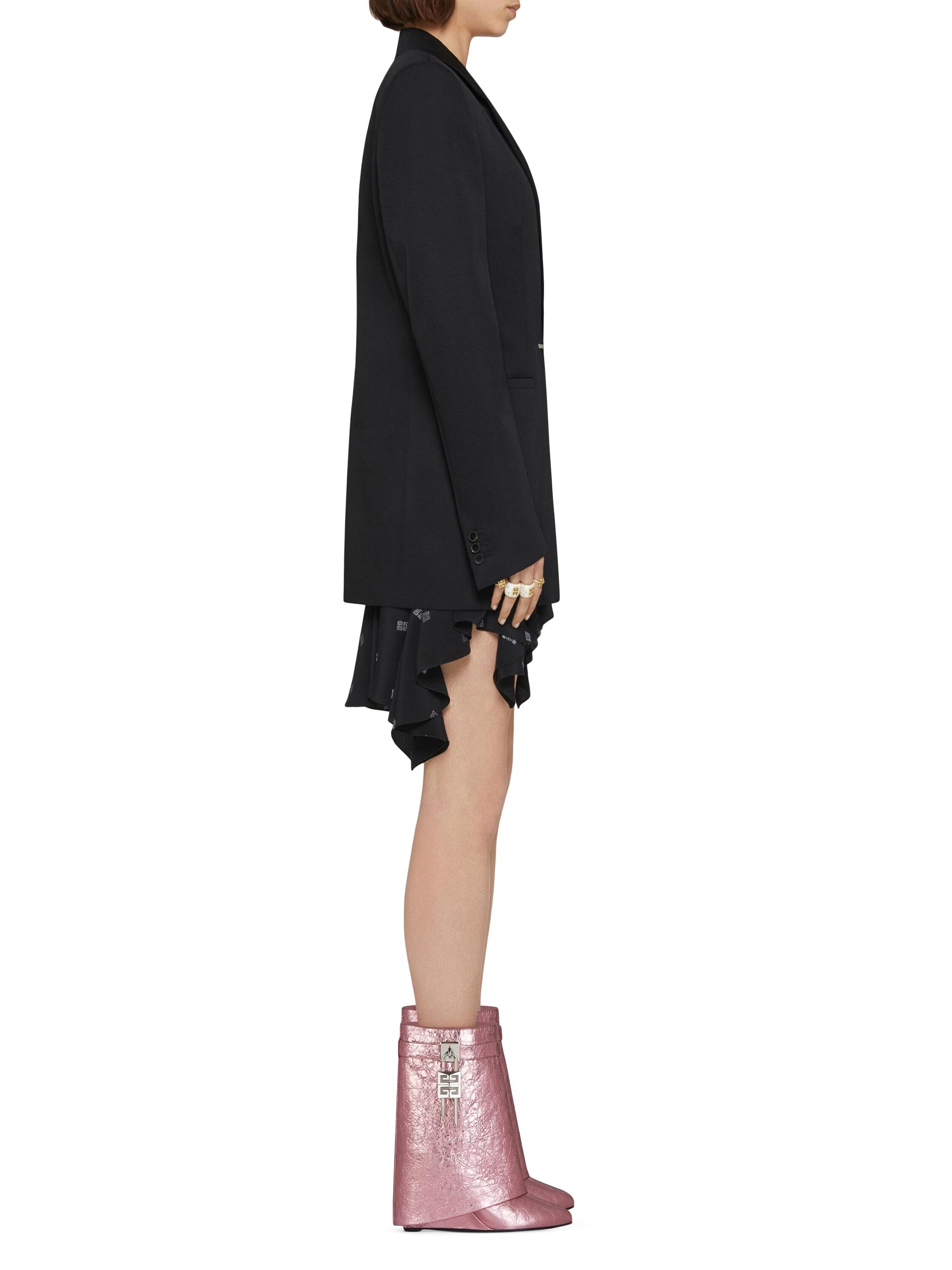 Givenchy Shark Lock Ankle Boots in Laminated Leather | Saks