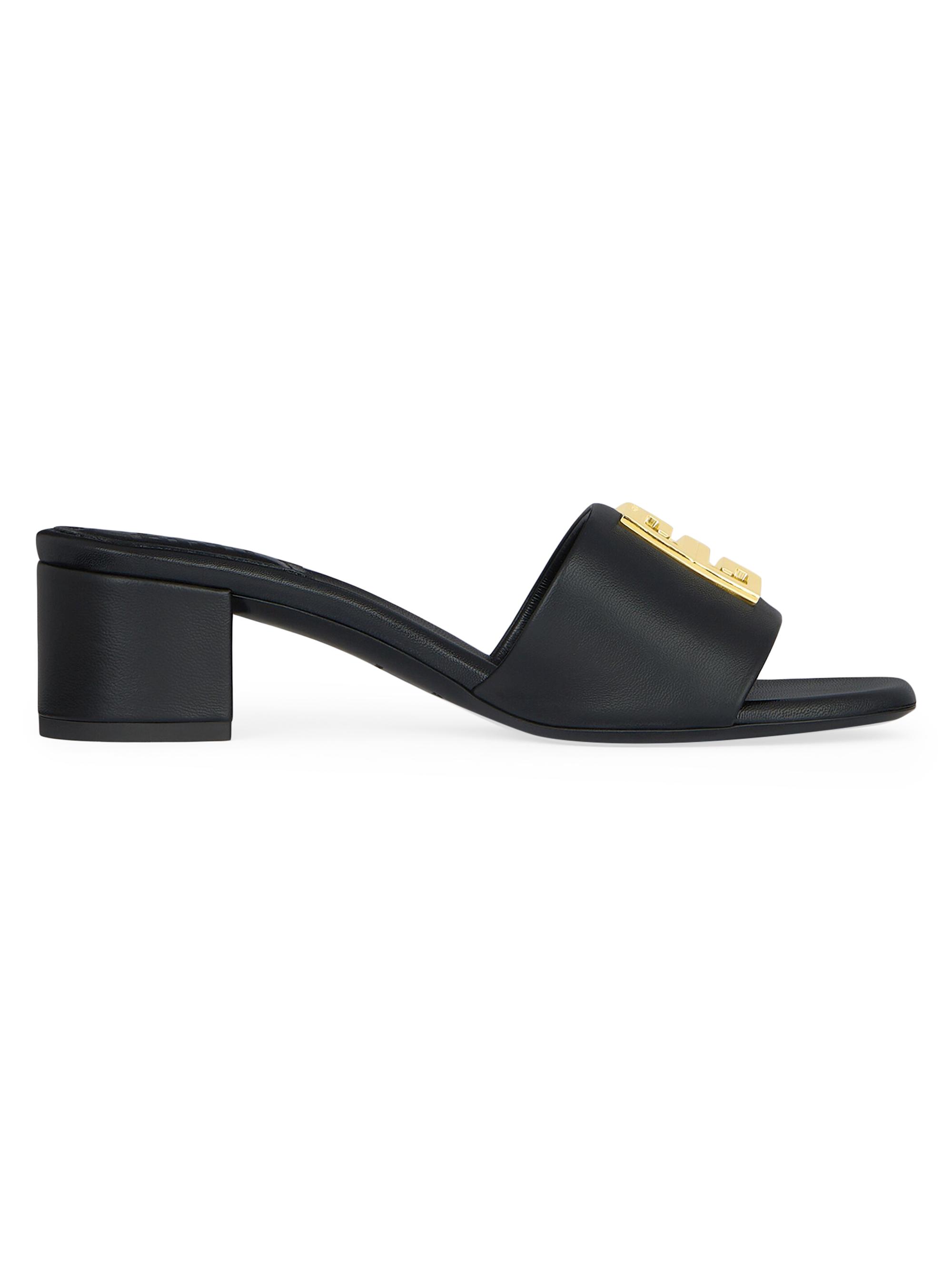 Givenchy Women's 4G Mules In Leather - Black