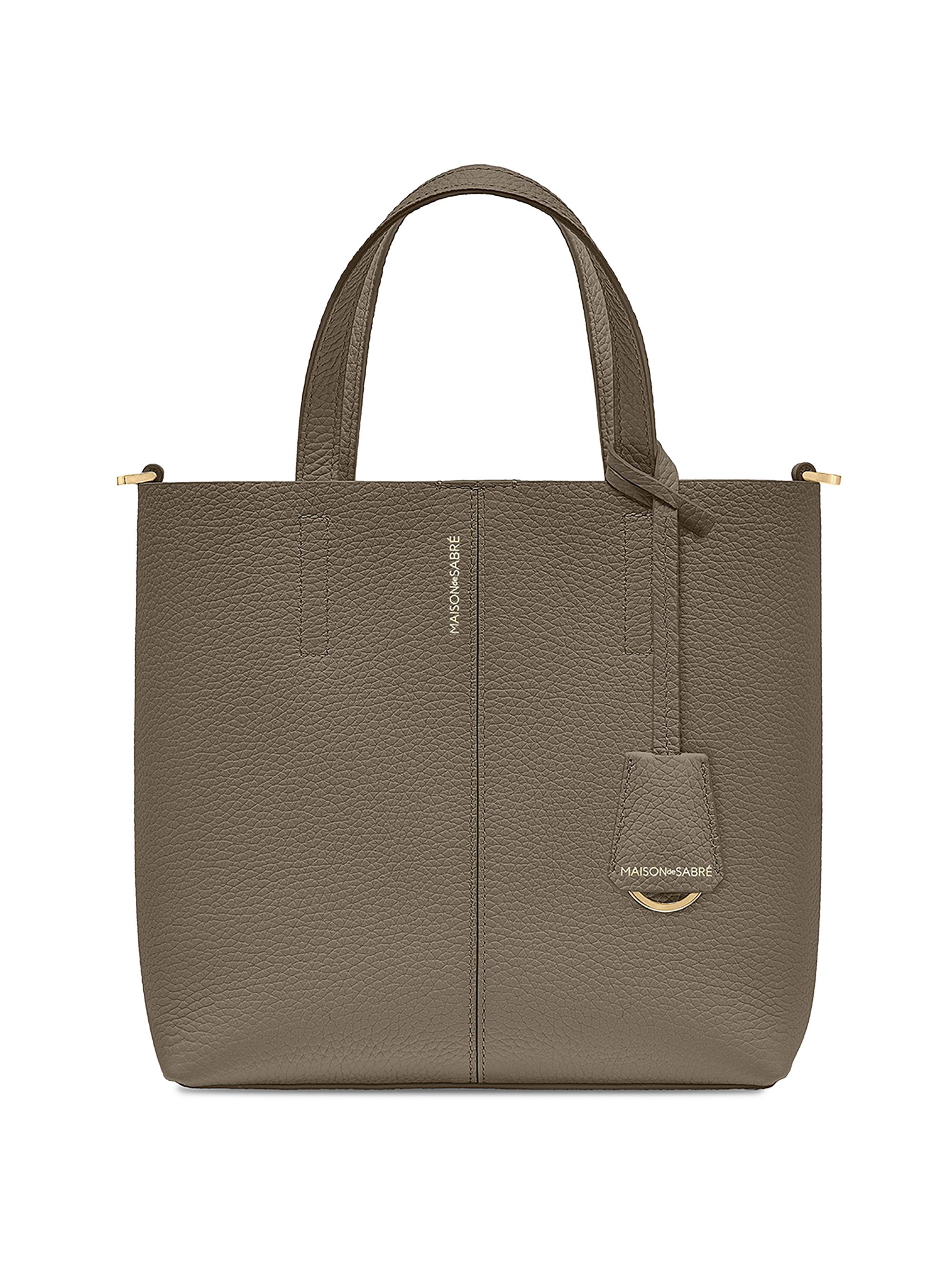 Maison de Sabre Women's  Leather Soft Tote - Cashmere Matcha