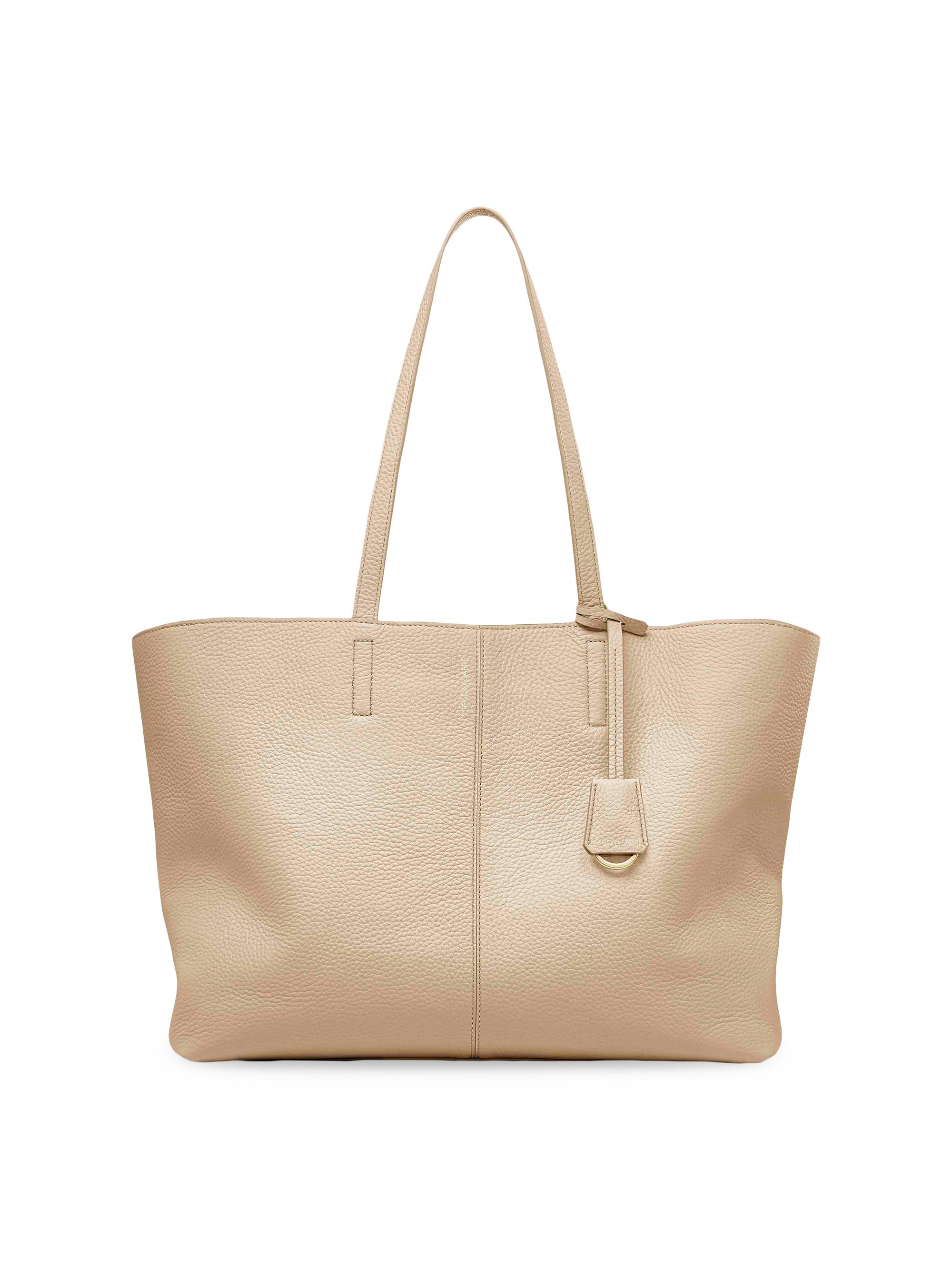 Maison de Sabre Women's  Leather Zipped Soft Tote - Saharan