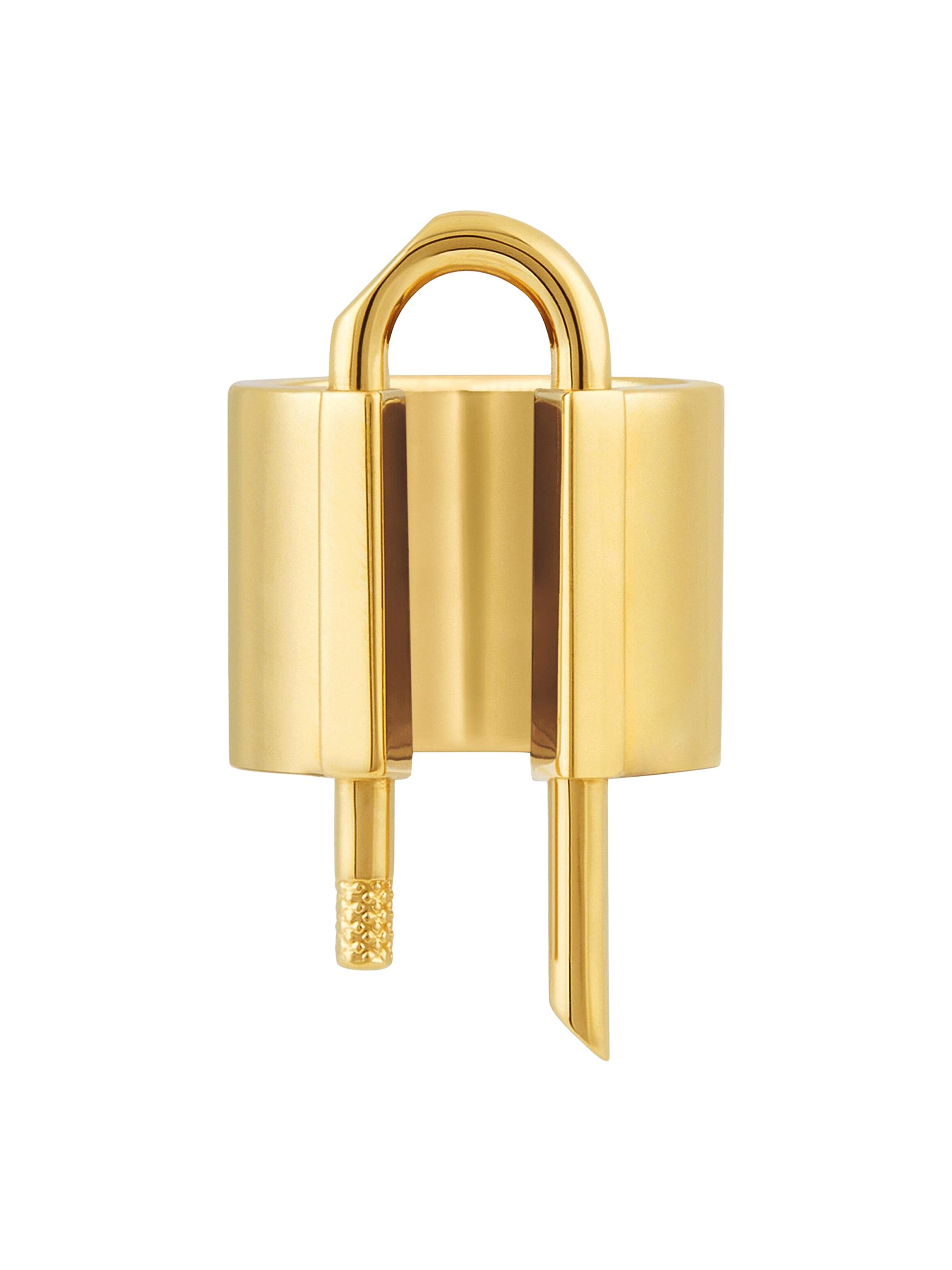Givenchy Women's U Lock Ring in Metal - Golden Yellow