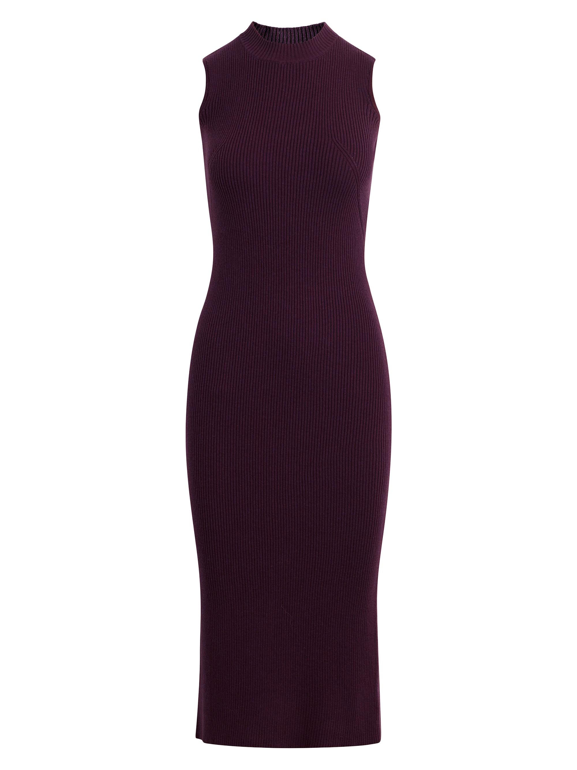 Hudson Jeans Women's Wool-Blend Sweater Midi-Dress - Purple Berry