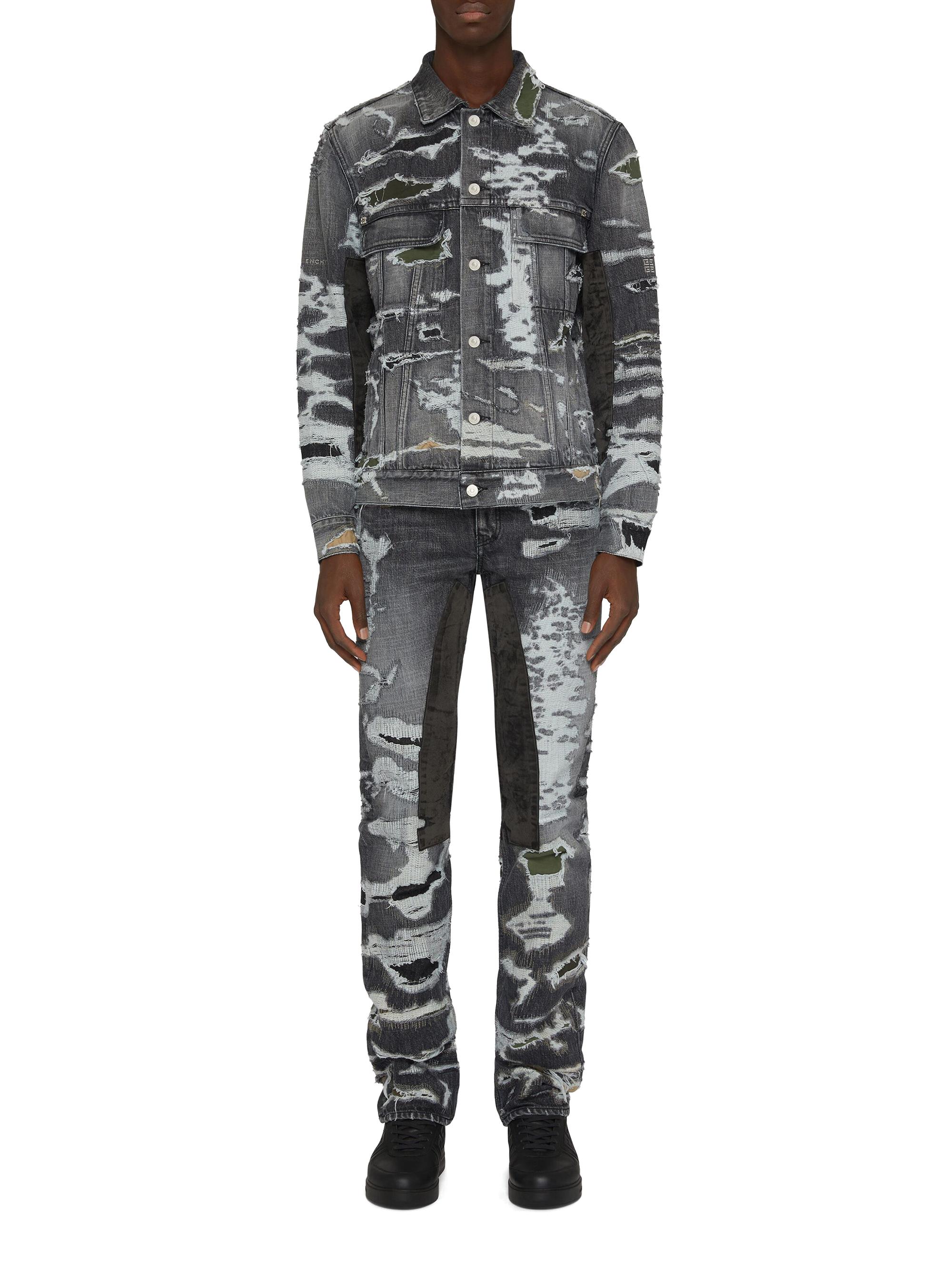 Givenchy Jeans in destroyed denim and moleskin | Saks Fifth Avenue