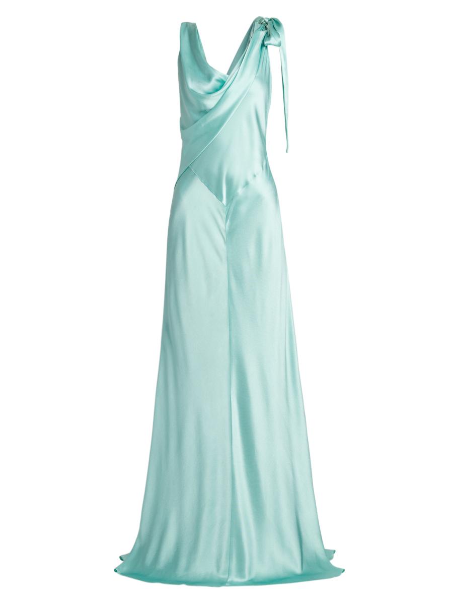 Alberta Ferretti Bias-Cut Satin Gown | Saks Fifth Avenue