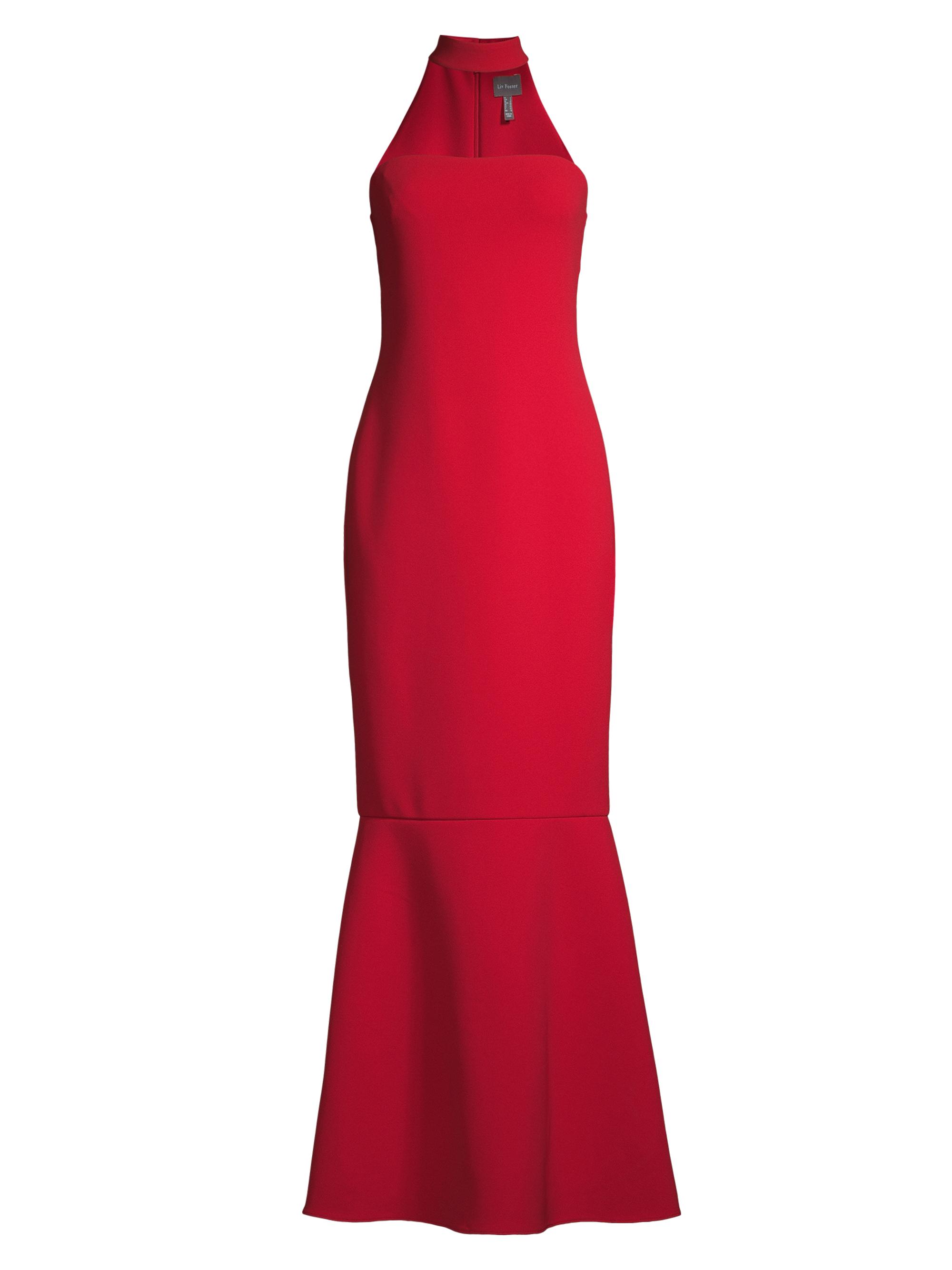 Liv Foster Women's Bonded Crepe Mermaid Gown - Red