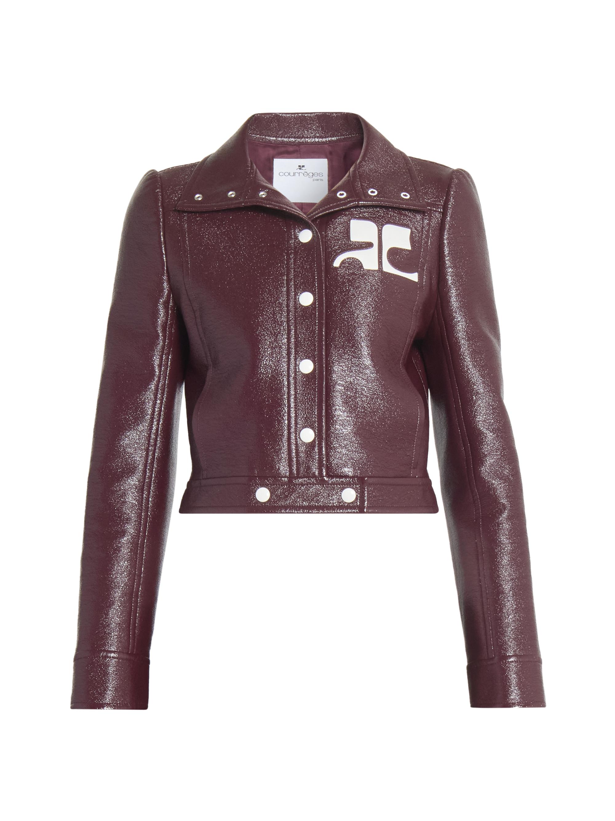 Chloé Shearling-Trim Leather Crop Jacket | Saks Fifth Avenue