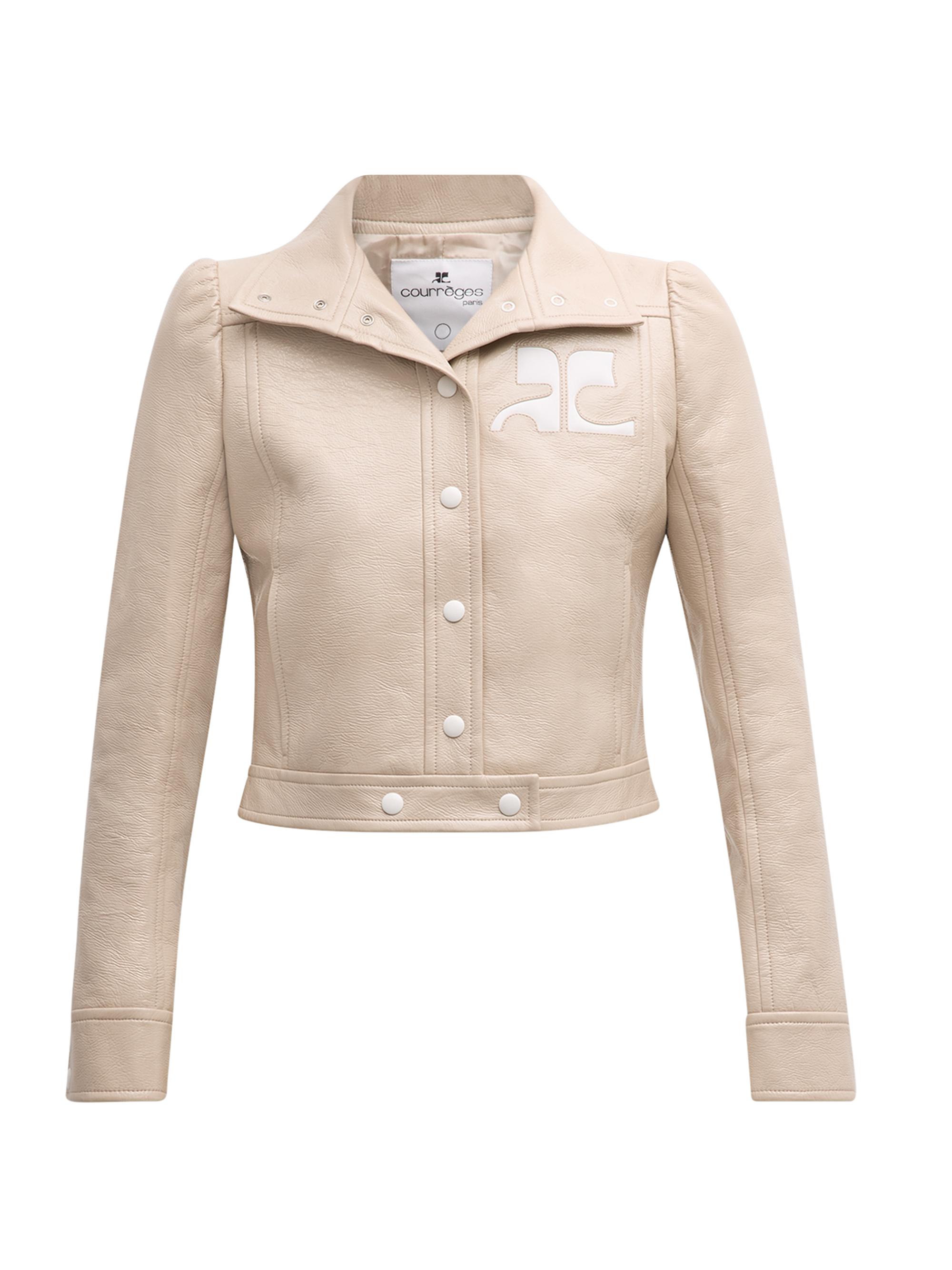 Courreges Women's Reedition Vinyl Jacket - Grey