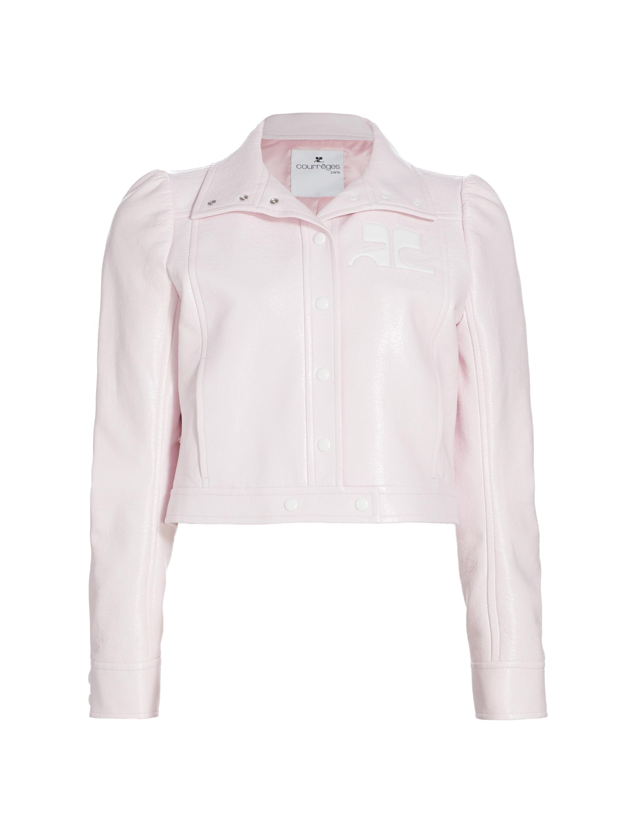 Courreges Women's Reedition Vinyl Jacket - Pale Pink