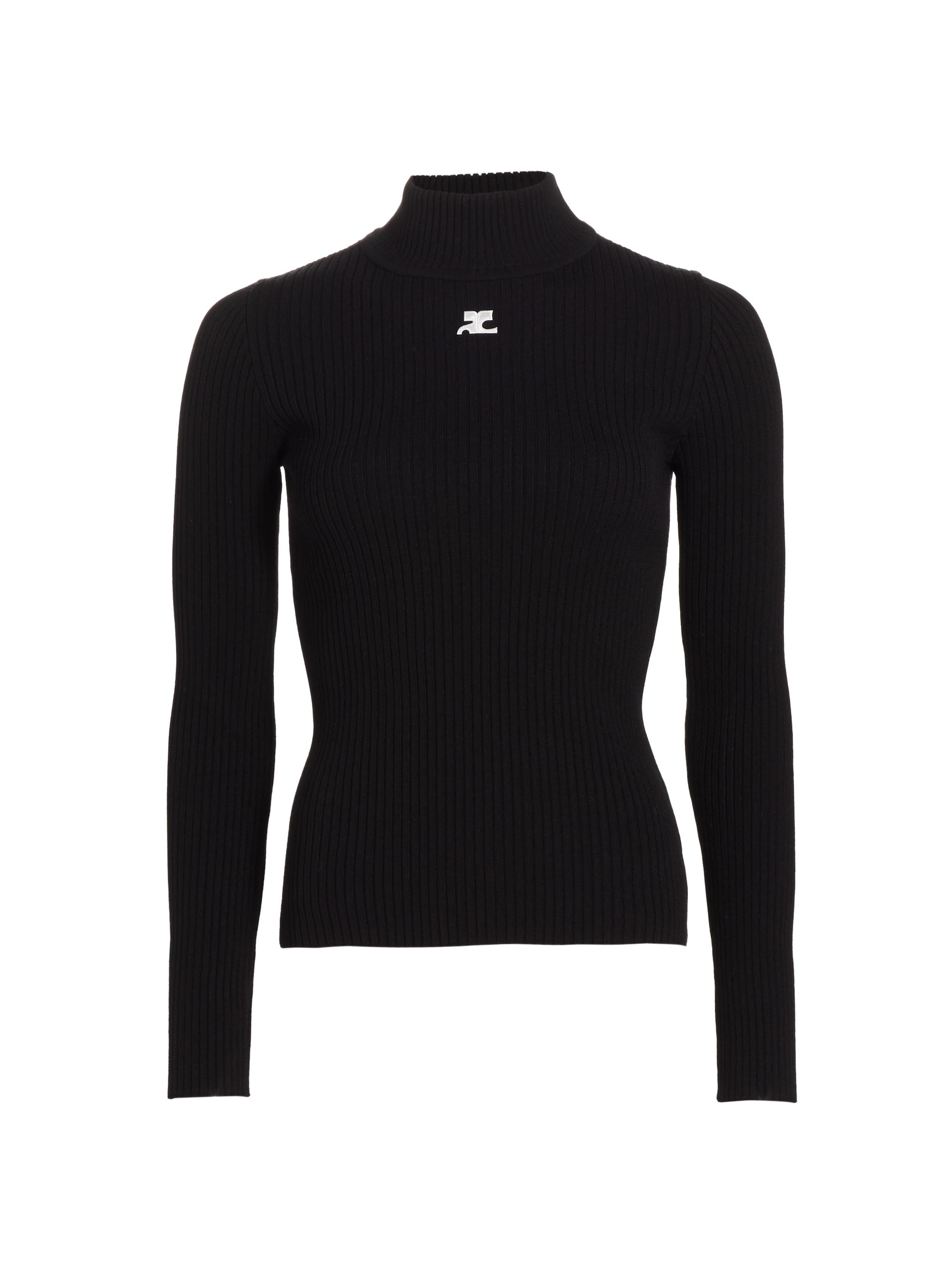 Courreges Re-Edition Rib-Knit Turtleneck Top | Saks Fifth Avenue