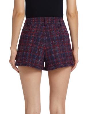 Cotton Tweed Drawstring Shorts